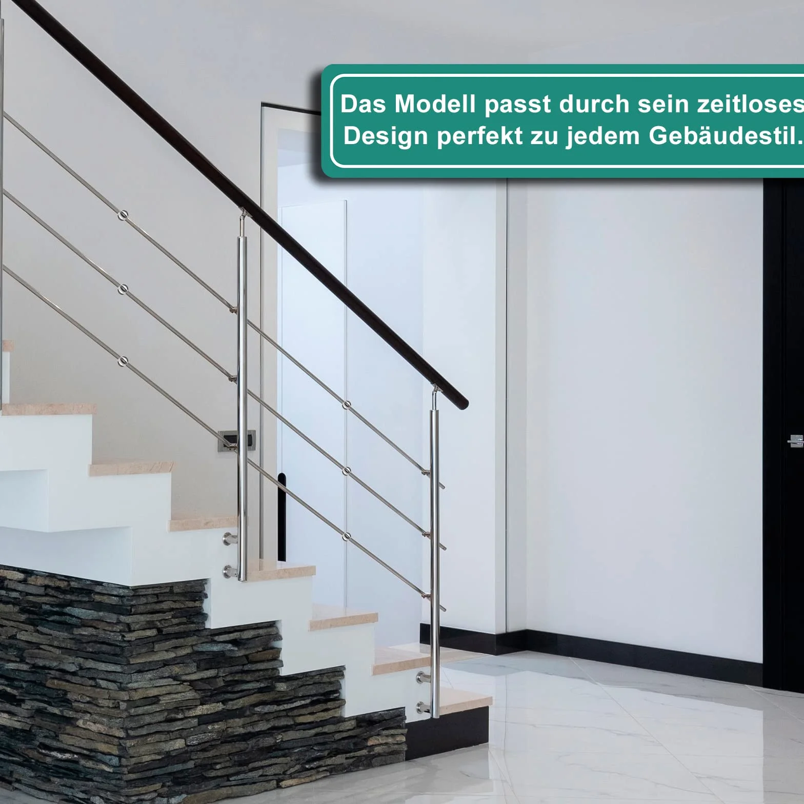 PRIOstahl Sfera decorativa con foro passante in acciaio inox, 1 sfera per asta da 12 mm, in acciaio inox V2A, per asta di riempimento, balcone, terrazza, corrimano, decorazione