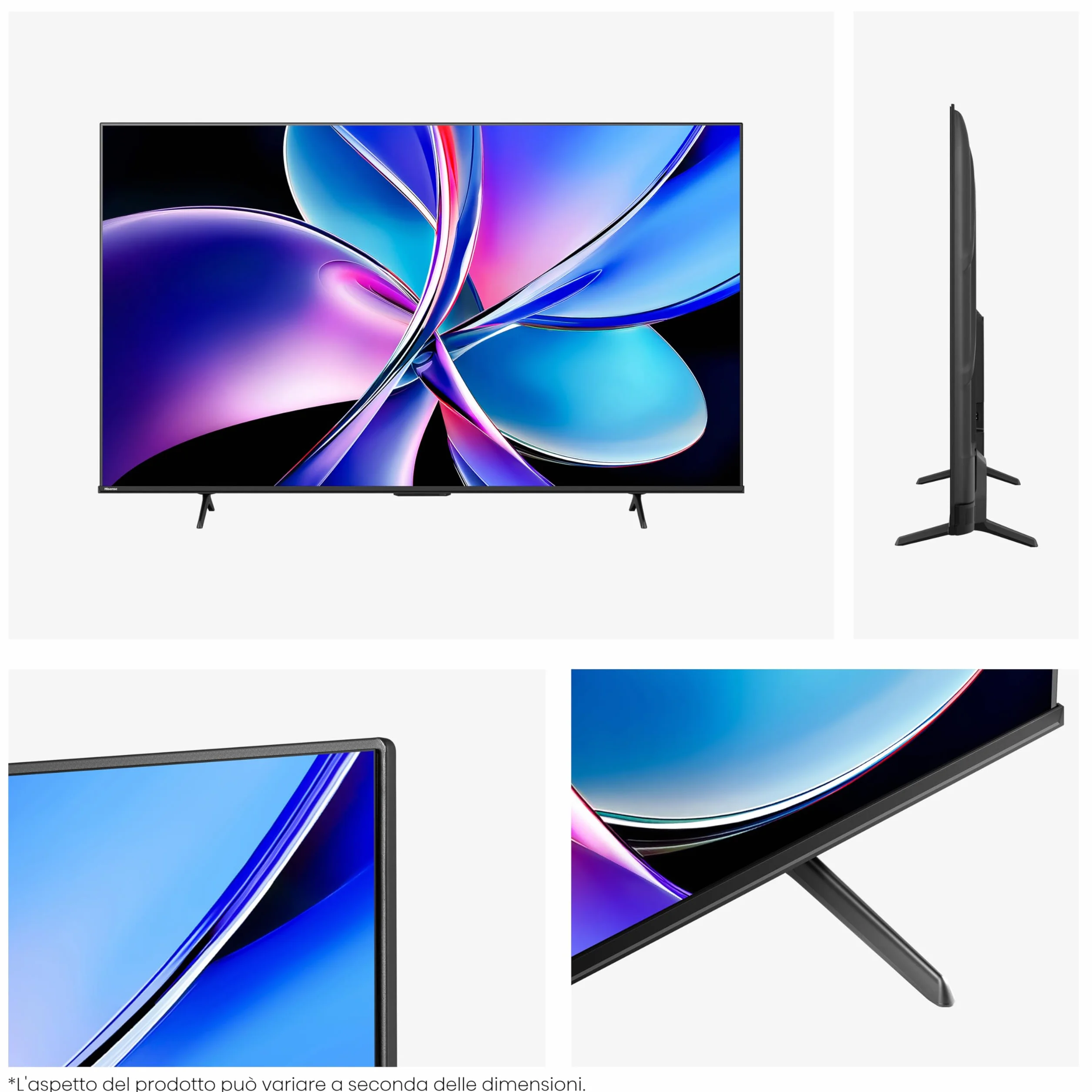 Hisense TV 55" QLED 4K 144Hz 55E7Q PRO Smart TV Dolby Vision IQ HDR10+ Dolby Atmos