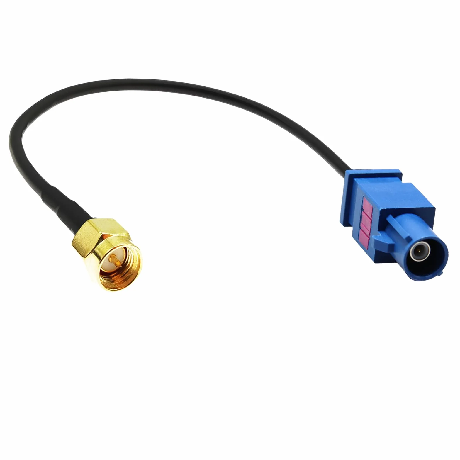 Cavo Adattatore Antenna GPS Auto, Adattatore Fakra C a SMA, Connettore SMA Maschio a Fakra C Femmina, Cavo Coassiale RG174, 15 cm