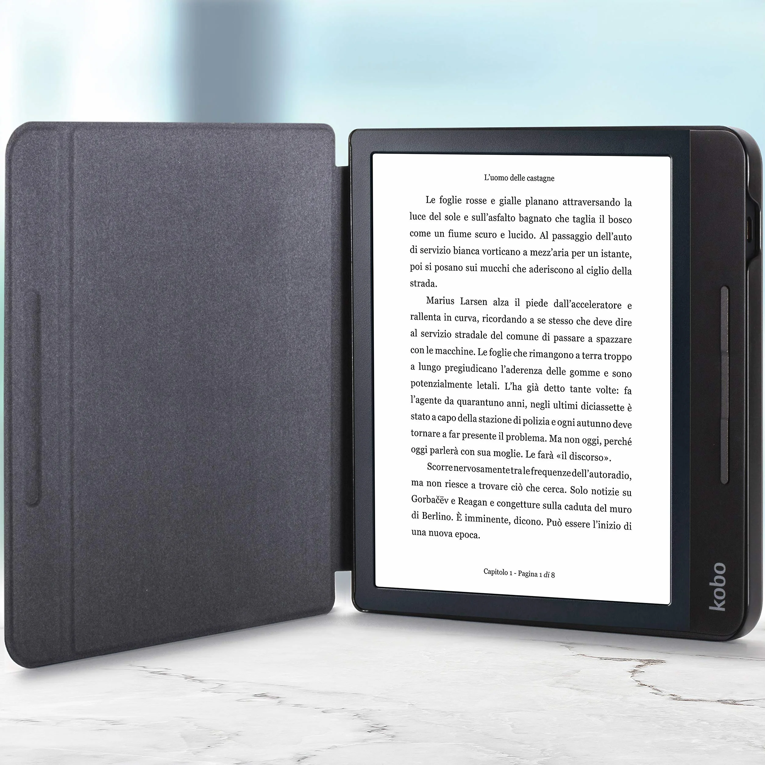 Forefront Cases Custodia Magnetica per Kobo Libra H2O (2019) Nero