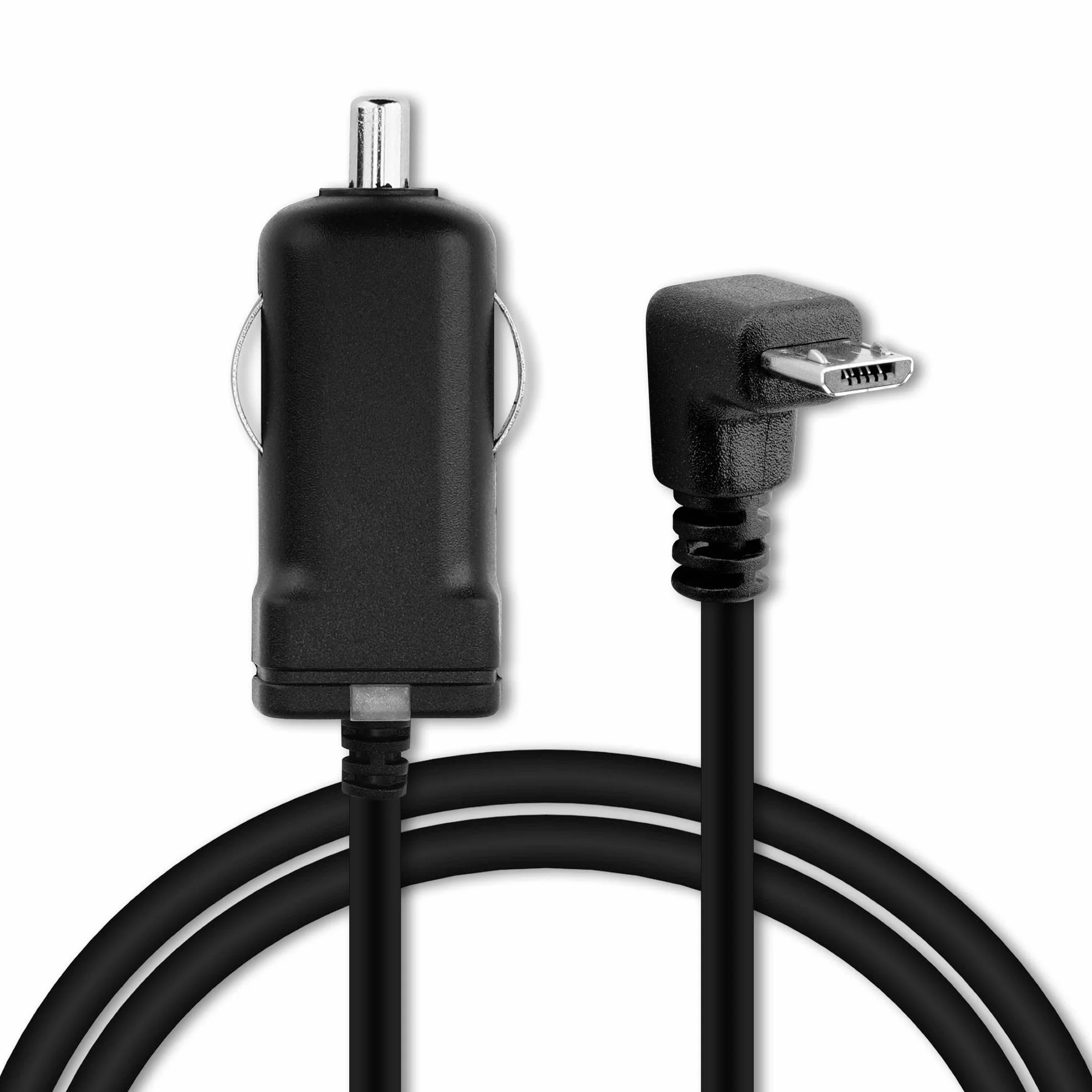 Subtel Caricatore Micro-USB 90° da Auto 1.1m 1A 5V per Navigatore GPS