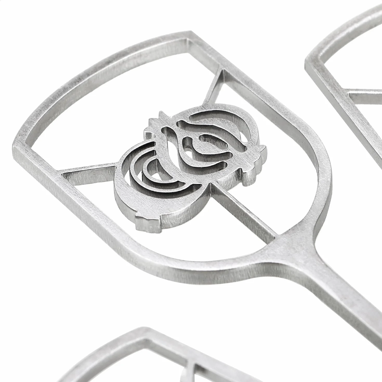 com-four® 6 spiedini burger acciaio inox 16 cm, punte metalliche con impugnatura ampia aperta, accessorio cucina, barbecue per servizio elegante (6x - aperto - 16 cm)