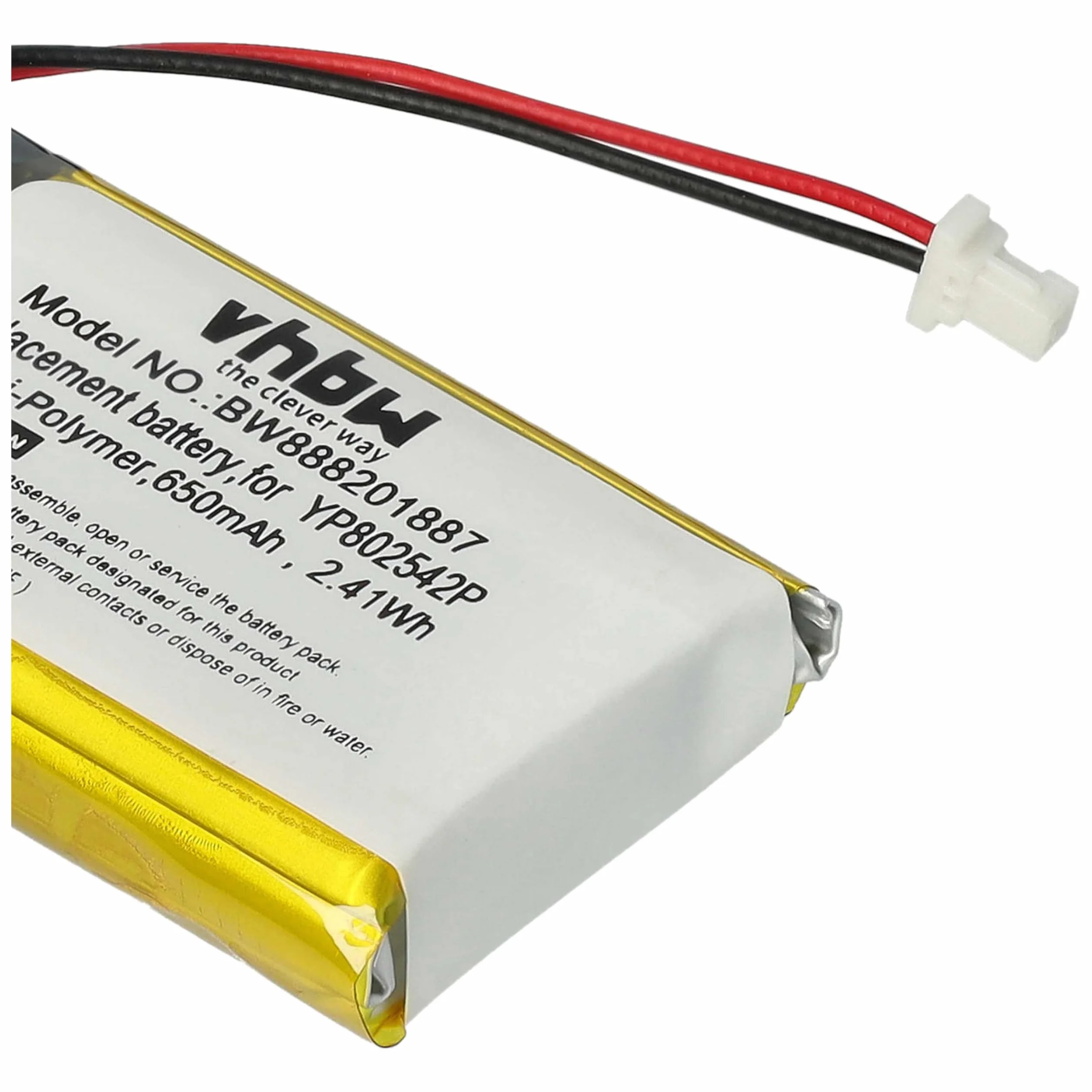 vhbw 2x Bateria Kompatybilna Sena SF1 SMH-20S 10S 20S SF2 SF3 650mAh 3,7V Li-Poly