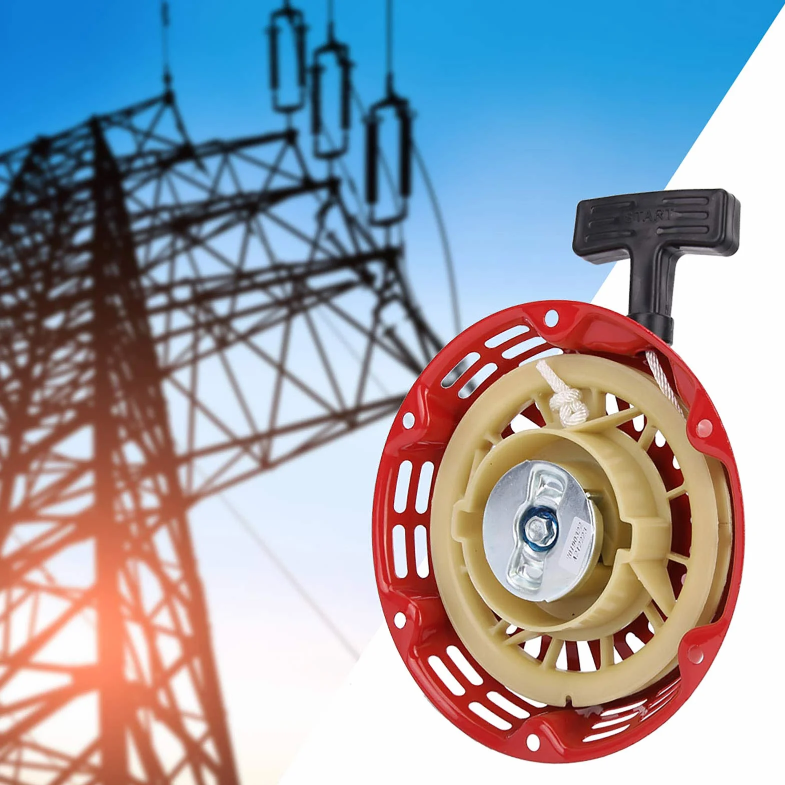Avviamento a Strappo del Generatore, Avviamento a Strappo del Generatore di Gas Avviamento a Strappo del Generatore per Generatore 168F 170F 2-3KW, Parti di Ricambio