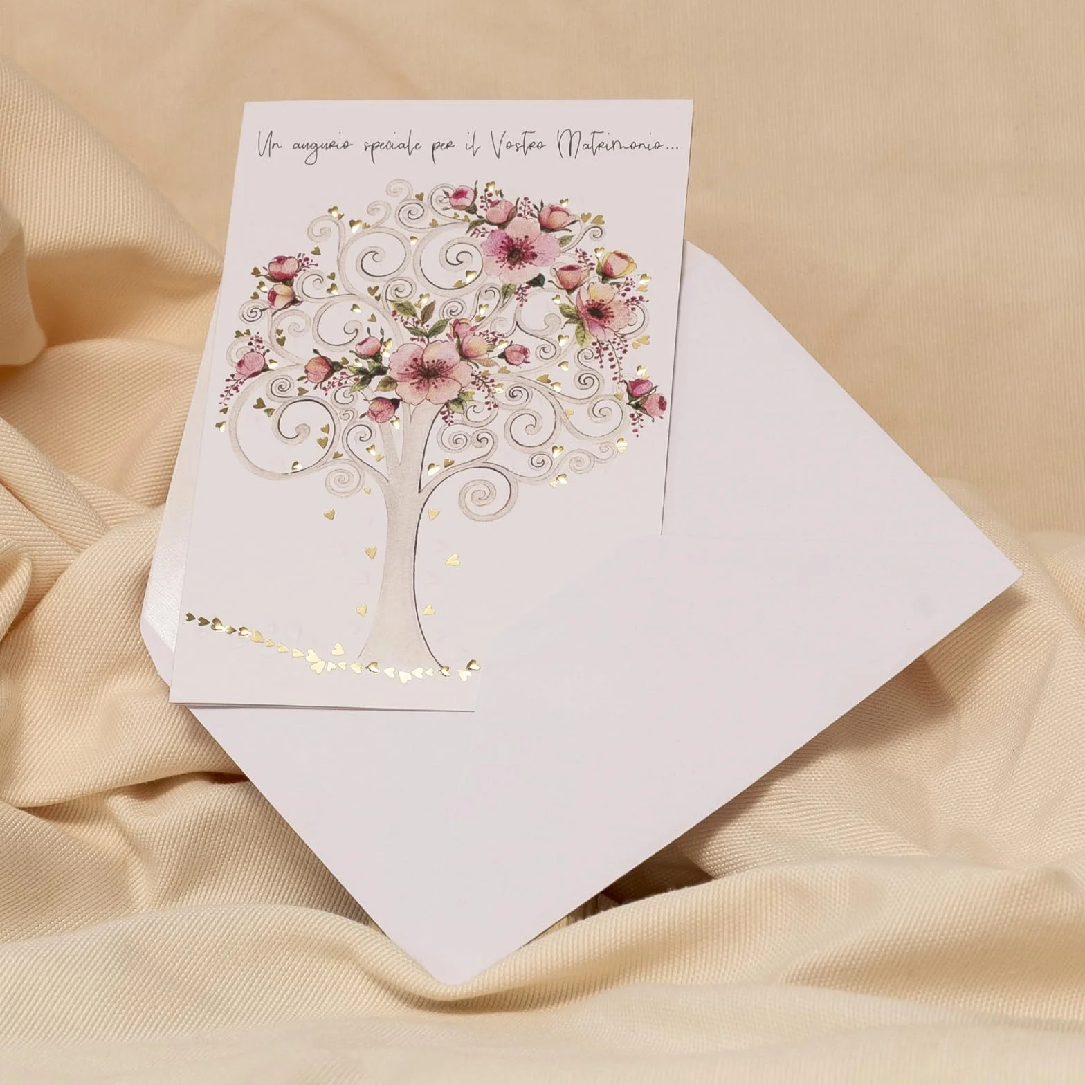 ARKRAFT Biglietti auguri matrimonio 17 x 12 cm finitura oro M27