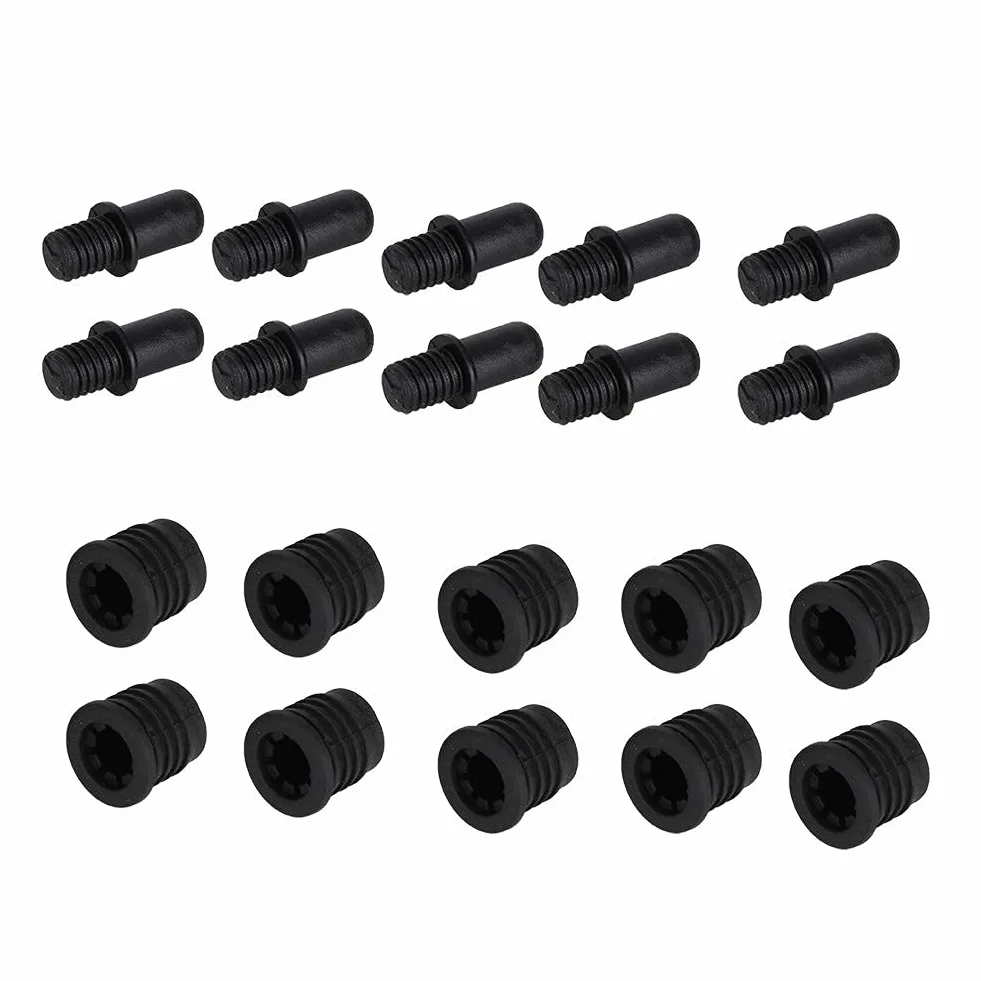Plastica antipolvere Kit pioli griglia altoparlanti 10 paia Fibbie Chiusure bottone pressione