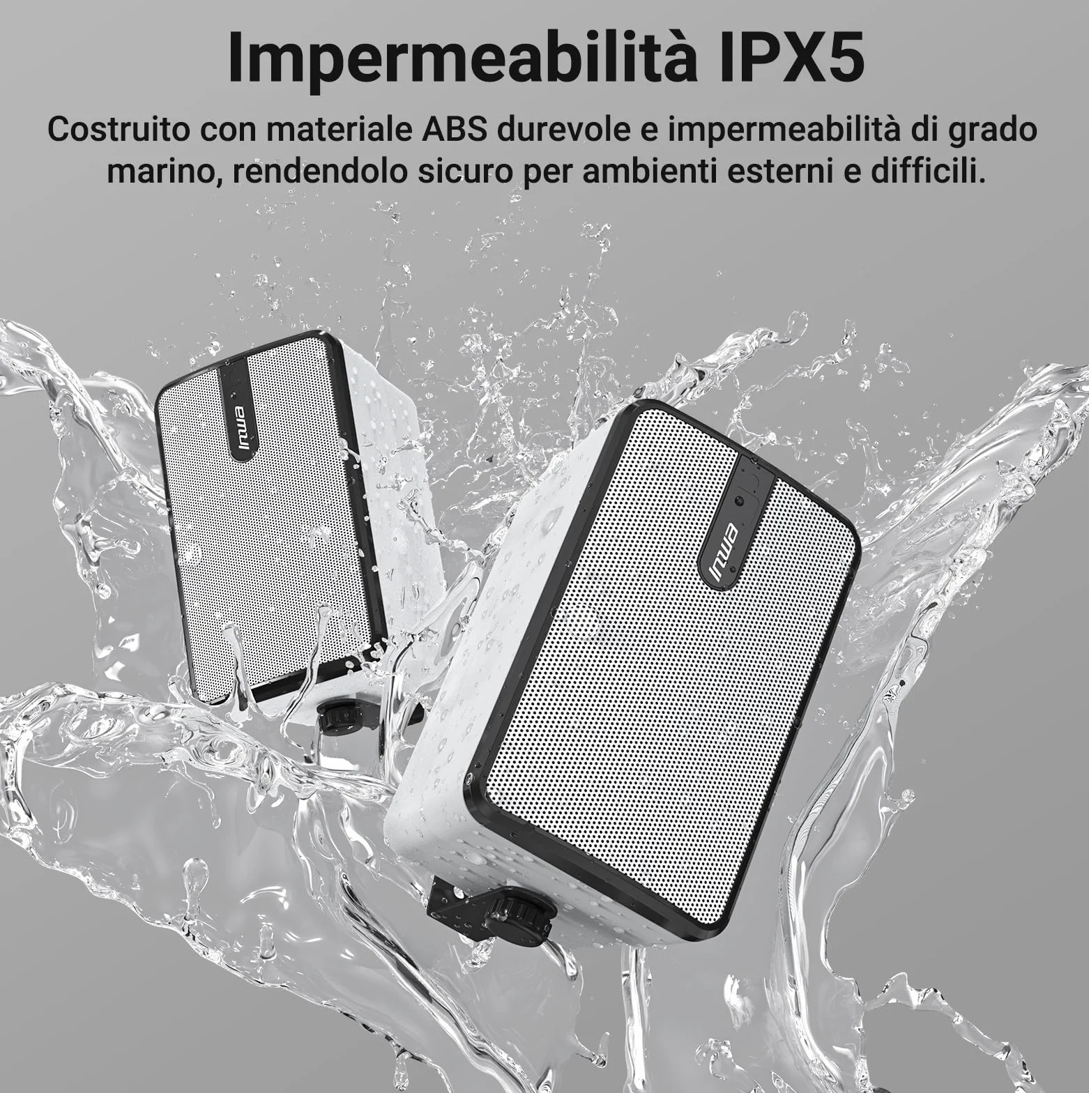 Inwa Cassa Bluetooth Esterni IPX5 Altoparlante Wireless 250W RMS 25W