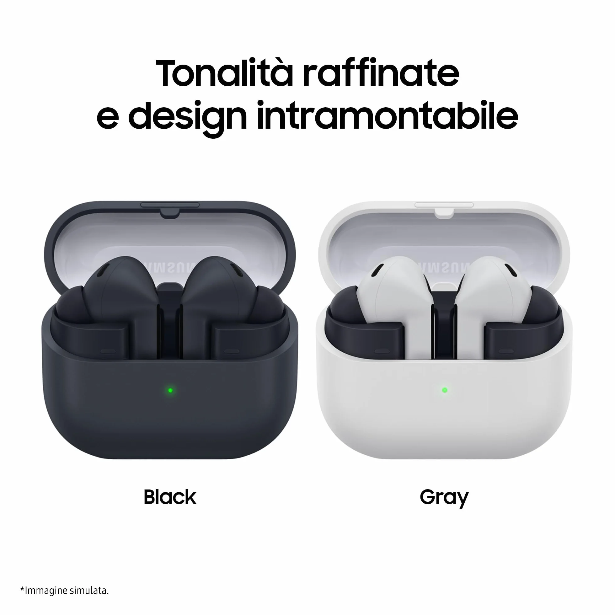 Samsung Galaxy Buds3 FE Auricolari Wireless Cancellazione Attiva del Rumore Audio 360 Nero 2025