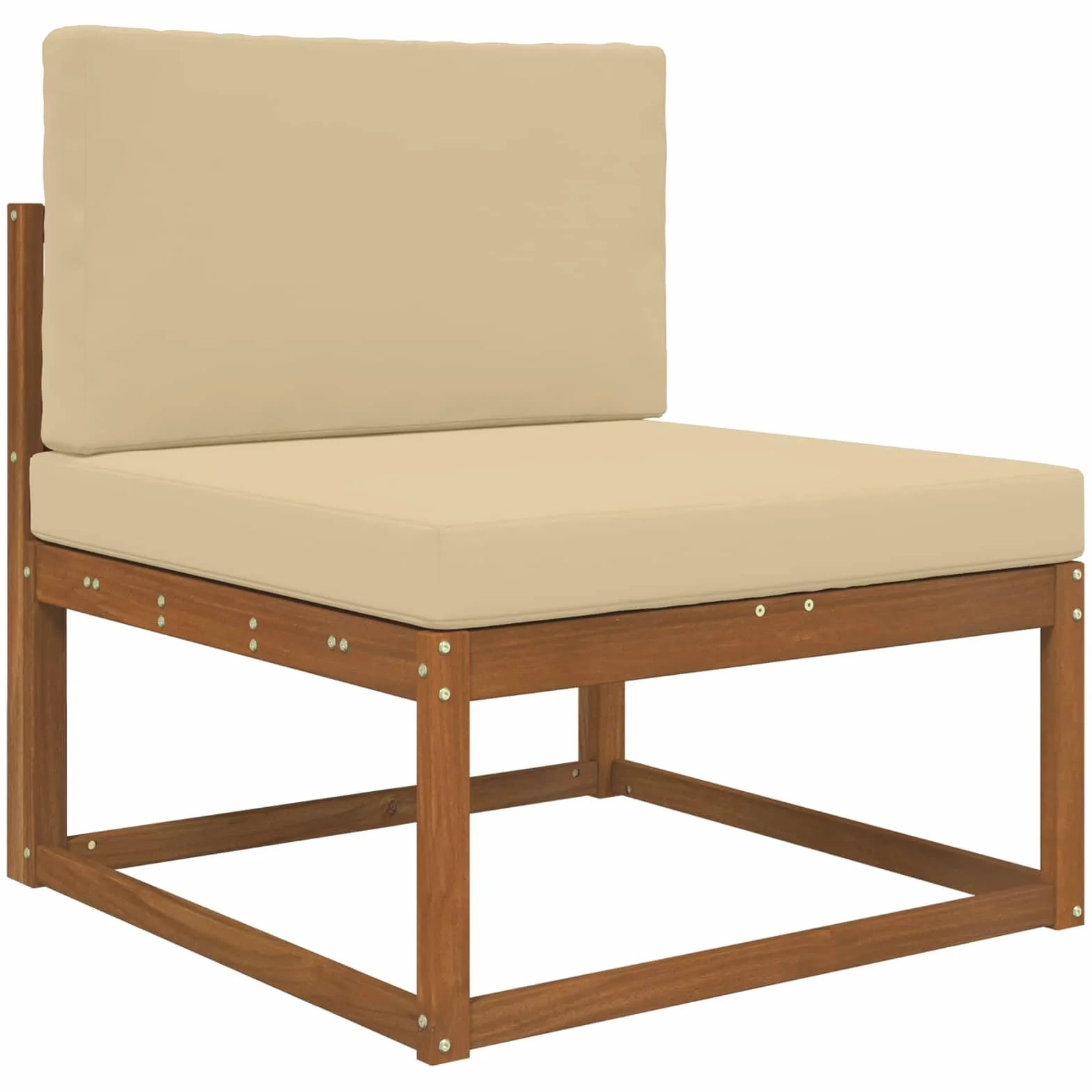 vidaXL Cuscino per Divano da Esterno 2 PCS Beige Poliestere Antifading
