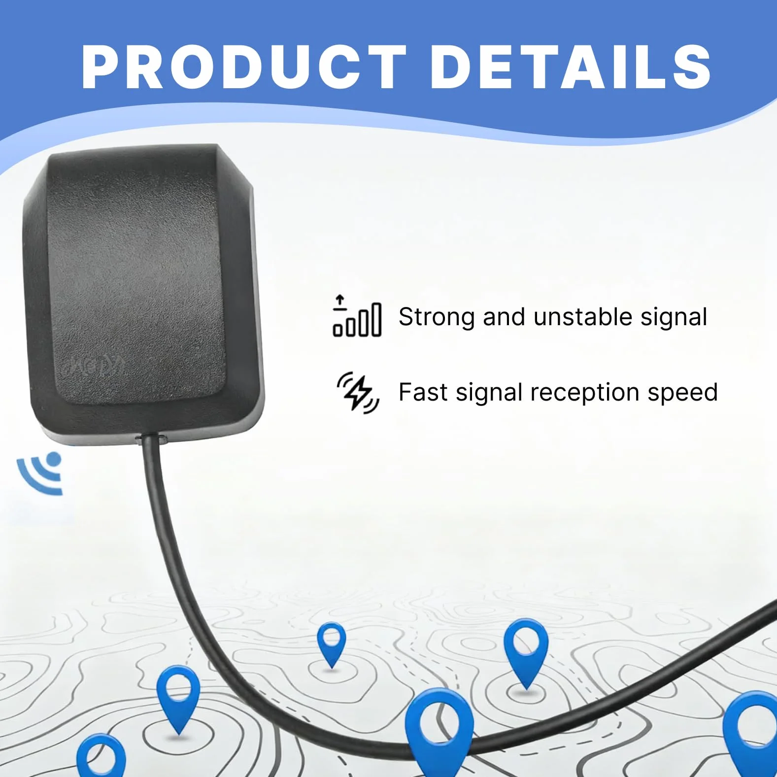 GPS Antenne Fakra C Wasserdichte Autoradio GPS Antenne Auto Adapter für Autonavigation