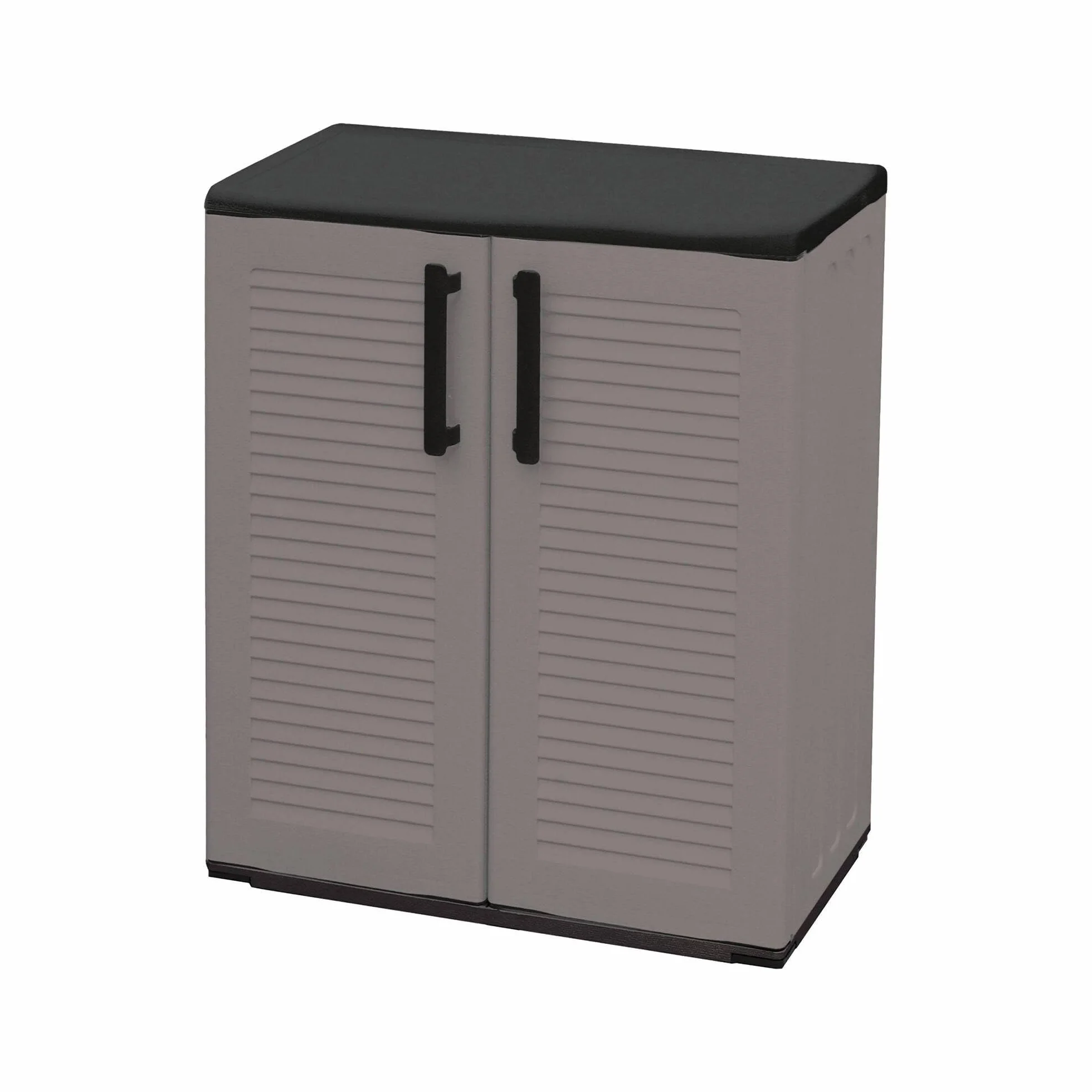 Armadio da esterno Mol Dmora 68x37h84 cm Grigio e Nero