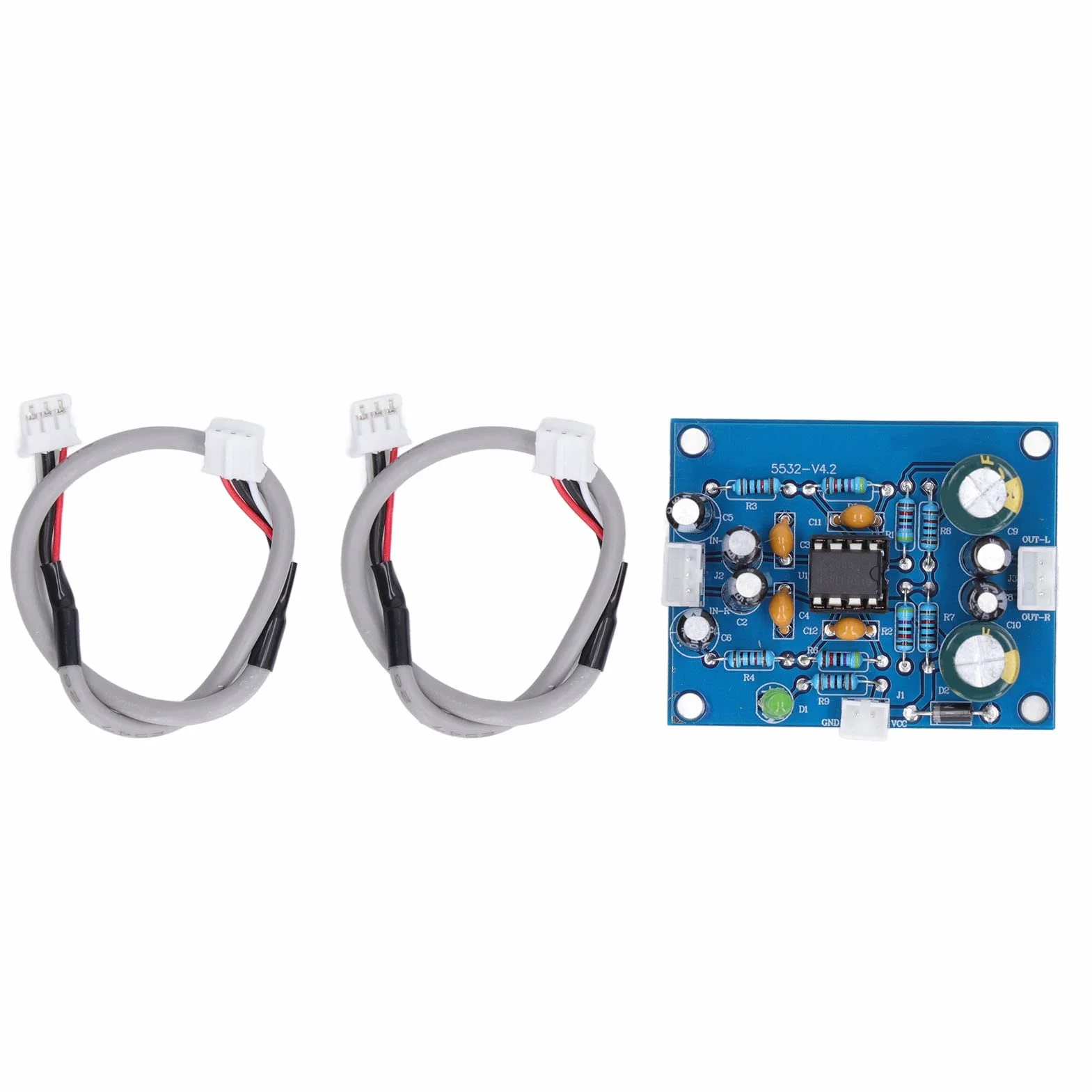 Modulo Preamplificatore NE5532 Preamp con Condensatori e Resistenze di Alta Precisione per Sistemi Hi-Fi