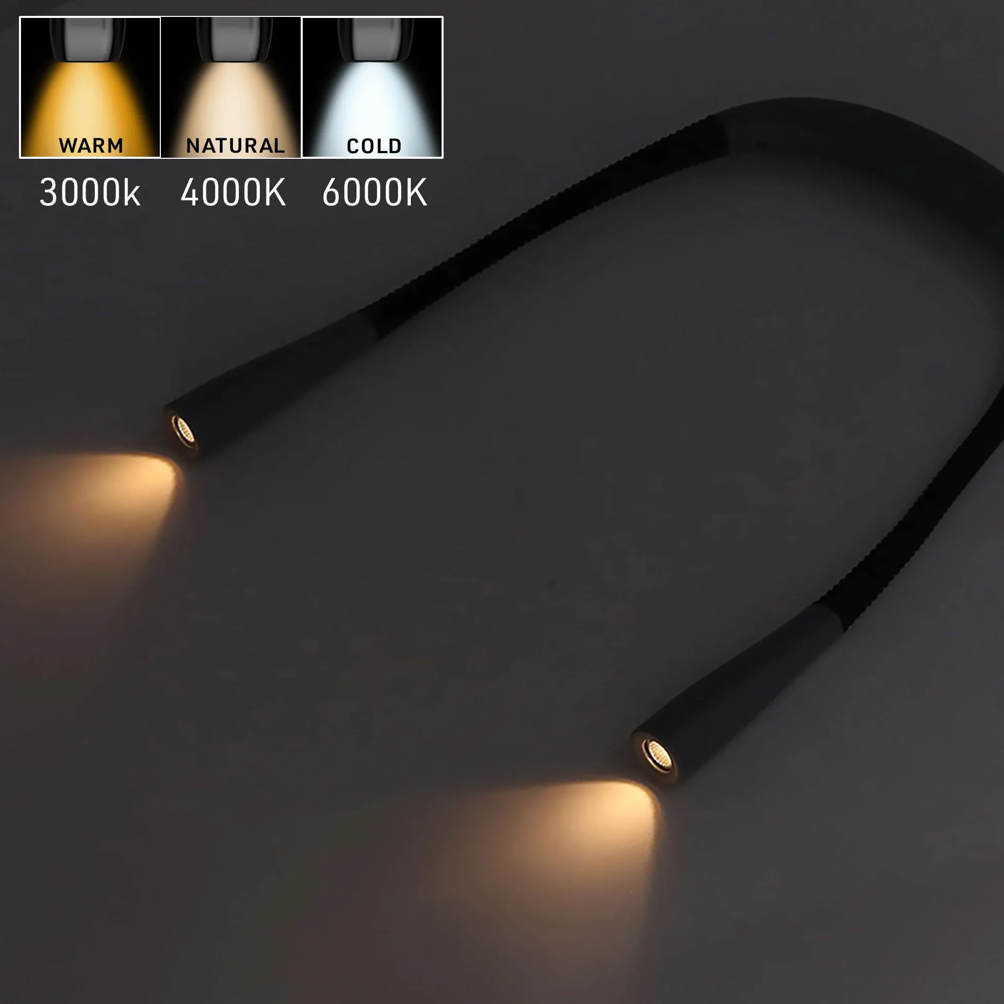 Lampada LED da lettura Electraline 50Lumen Batteria ricaricabile 1000mAh