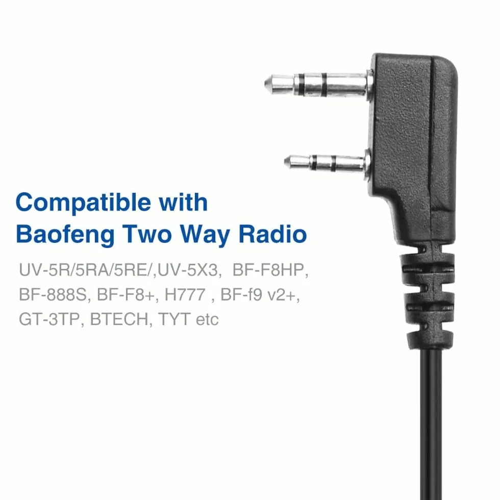 Microfono Altoparlante per Walkie Talkie Compatibile BaoFeng UV-5R BF-F8HP GT-3 BF-888s