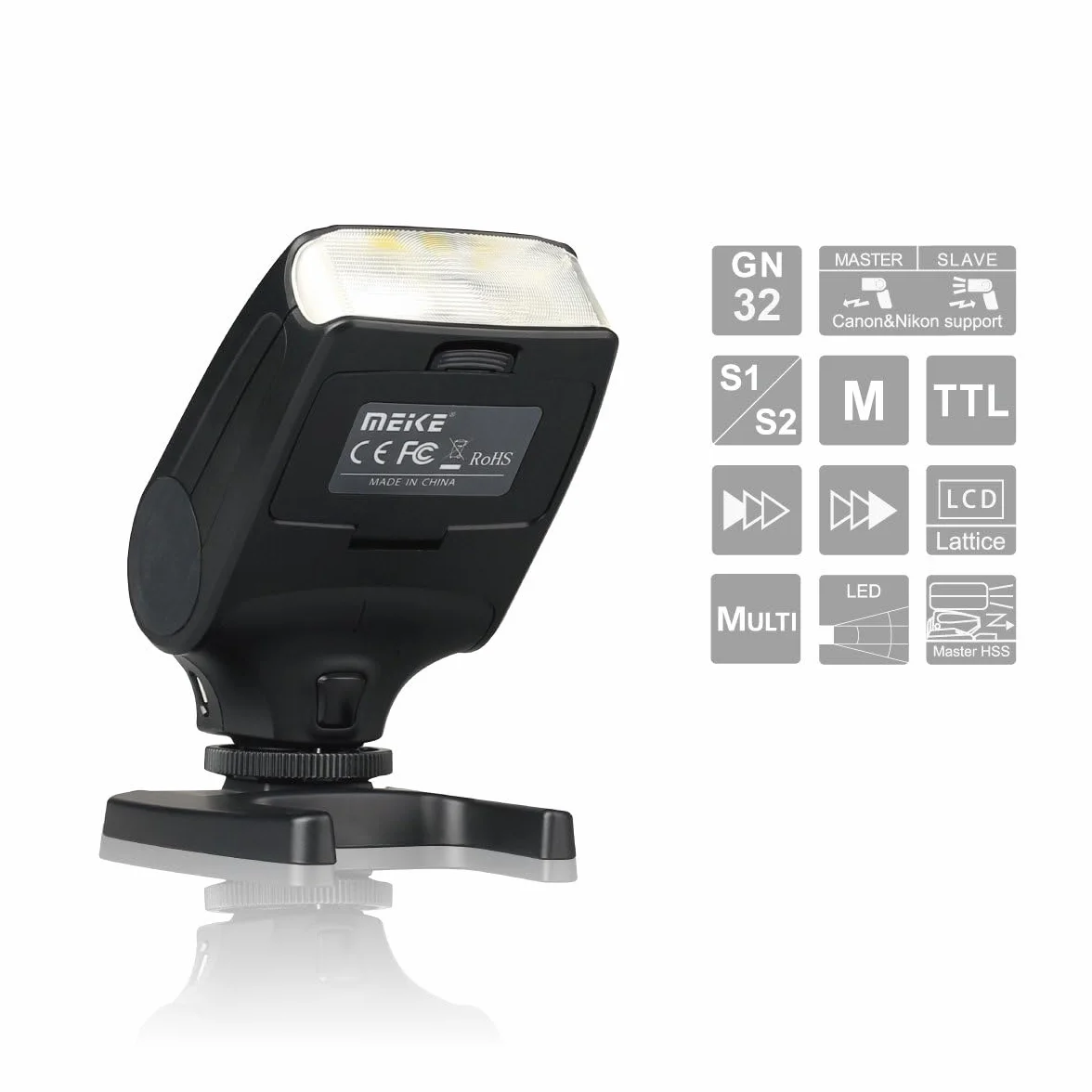 Meike MK-320S Mini TTL Speedlite Flash for Sony MI Hot Shoe A7 A7II NEX6 A6000 A6300 A6500