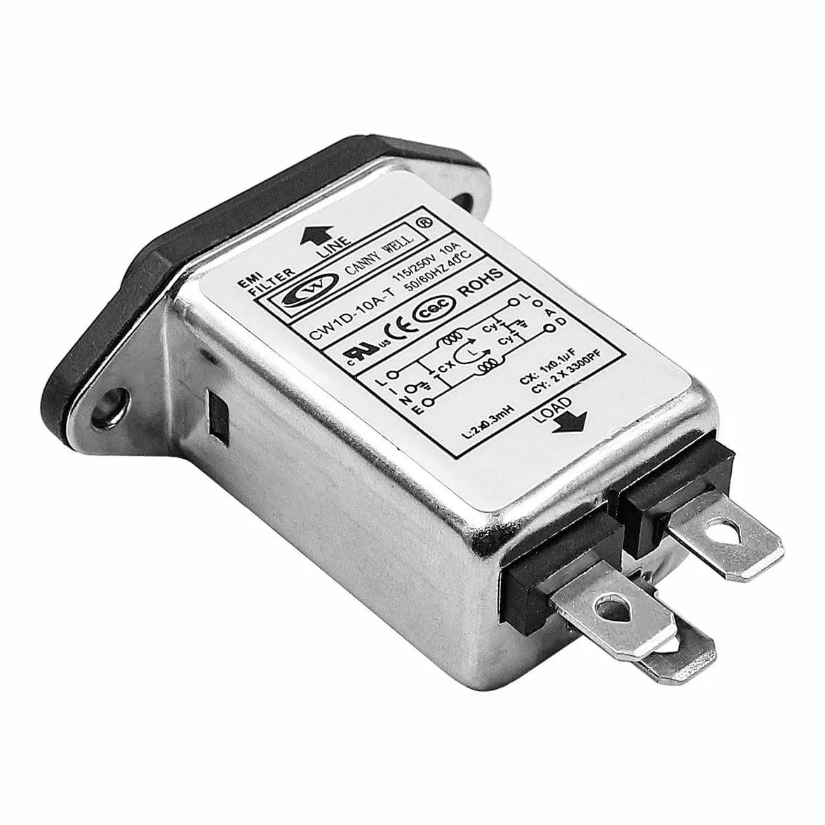 CENPEK Filtro di alimentazione CW1D 10A Monofase AC 220V