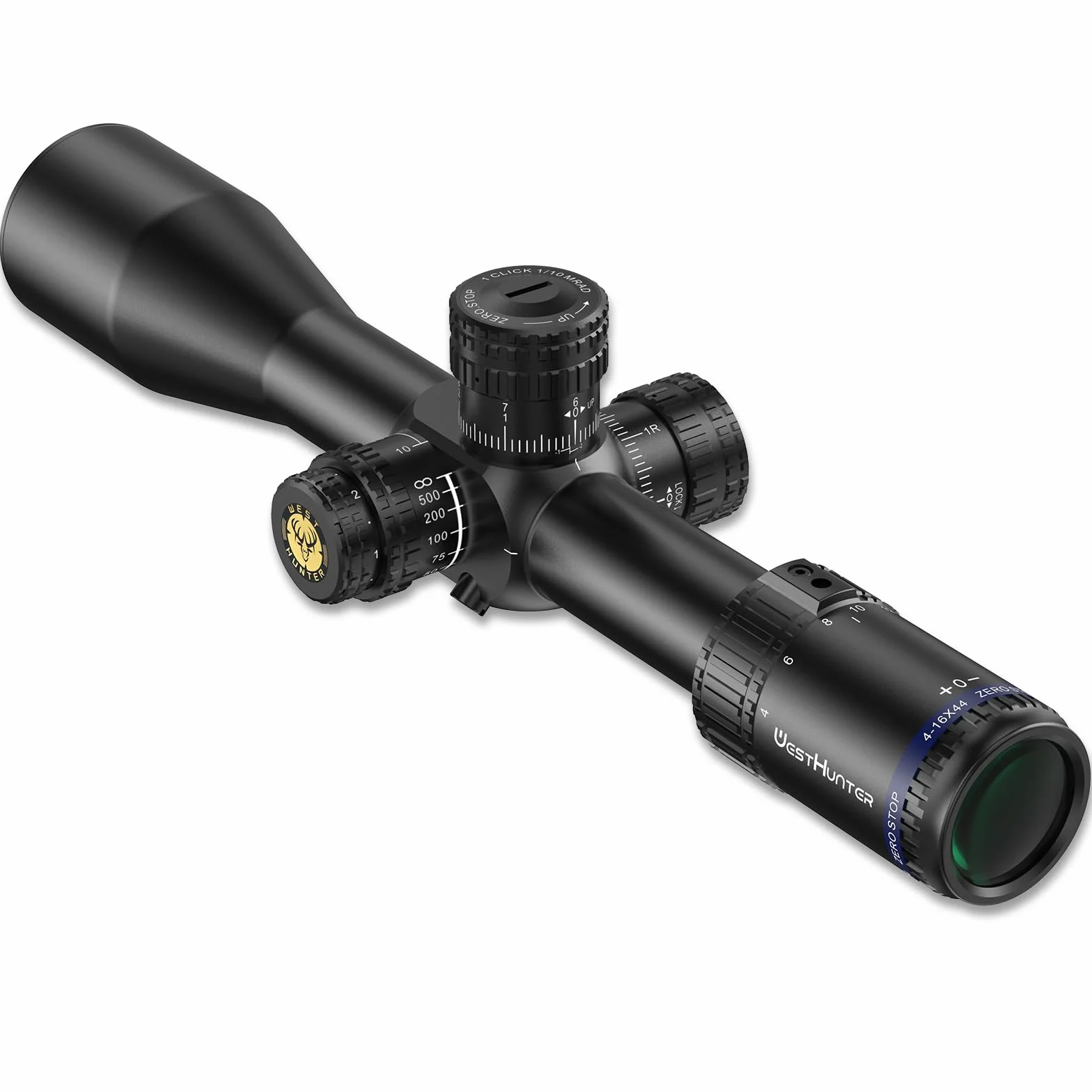 WestHunter HD-N SFIR FFP Zero Stop Telescopico 30mm Primo Piano Focale Reticolo Vetro Inciso Illuminato 1/10 MIL