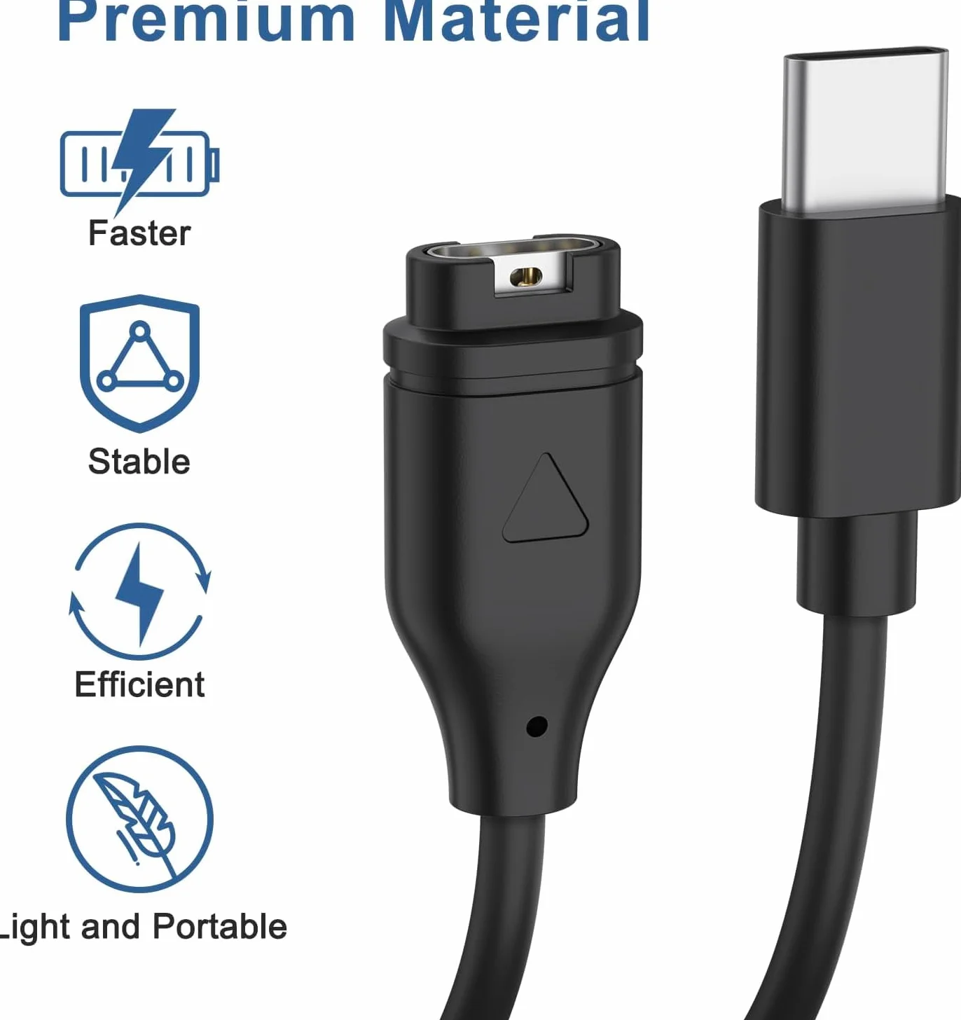 Tobfit Kabel USB-C do Garmin Instinct Solar Tactix Charlie Delta