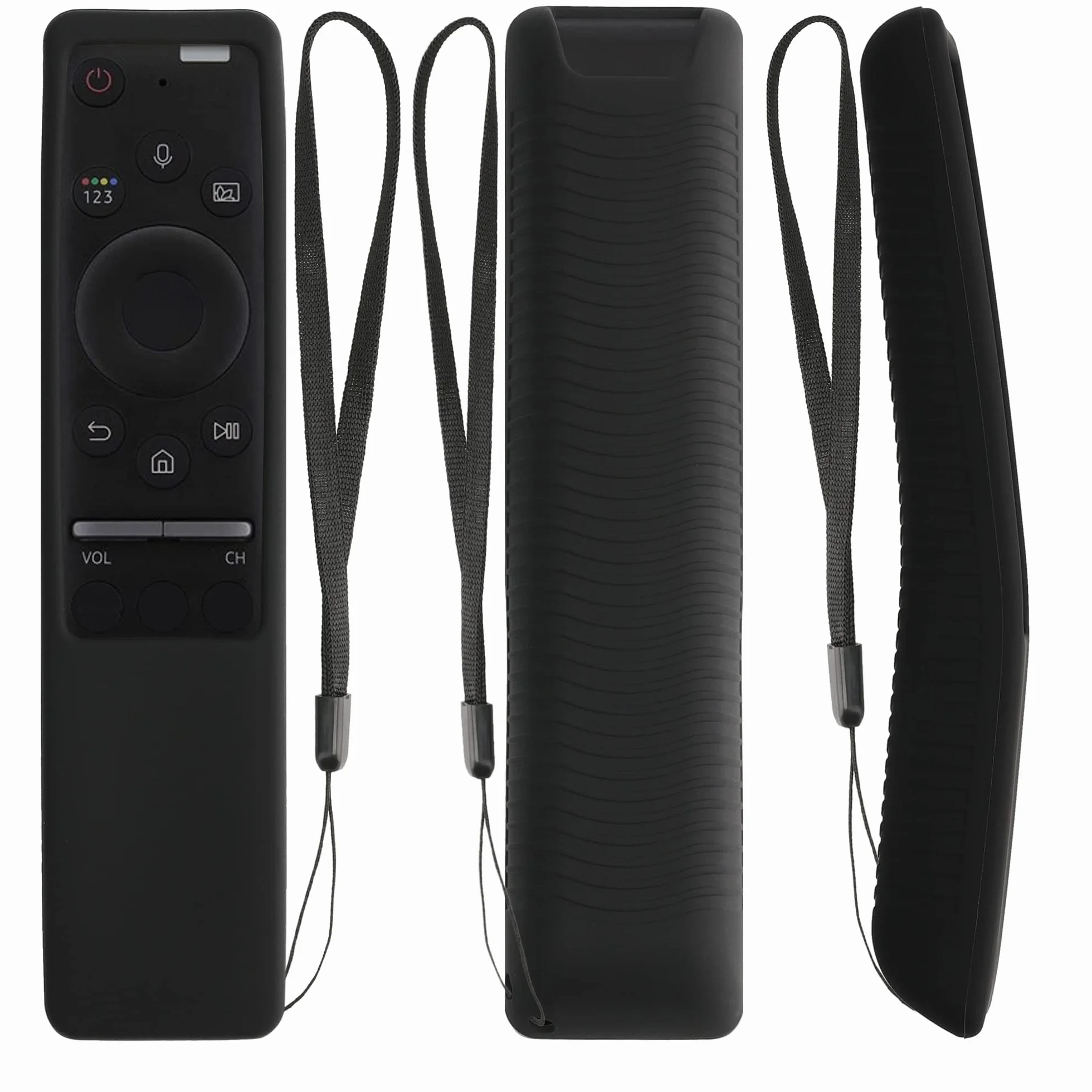 Custodia Silicone Telecomando Samsung BN59-01274A BN59-01330B Cover Antiscivolo Nero