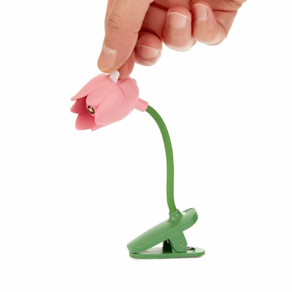 Balvi Lampada Flessibile a Forma di Tulipano Rosa per Lettura