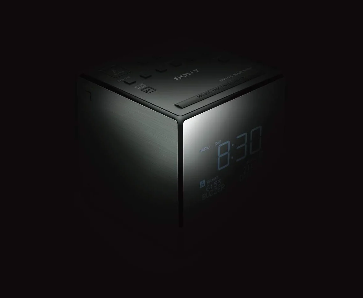 Sony Radiosveglia FM DAB DAB+ XDR-C1DBP Nero Argento