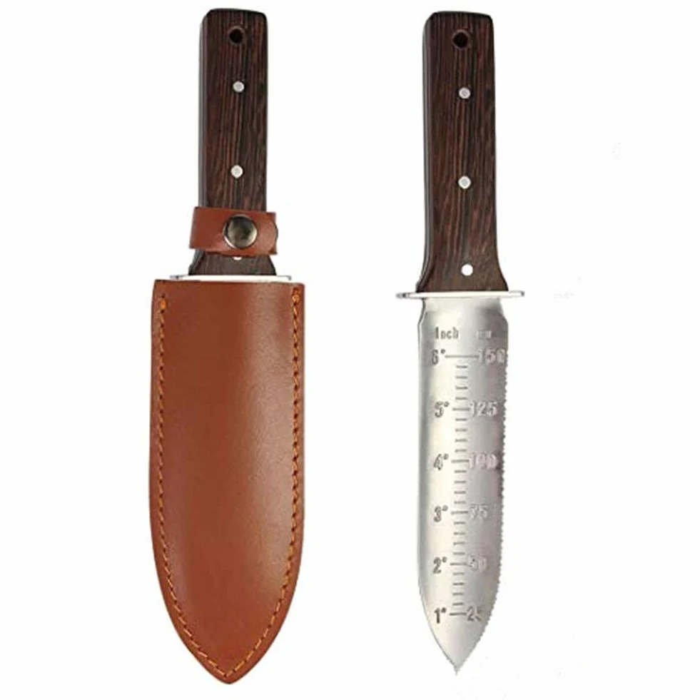 Hori - Coltello da giardino in acciaio inossidabile per lavori di giardinaggio Nero