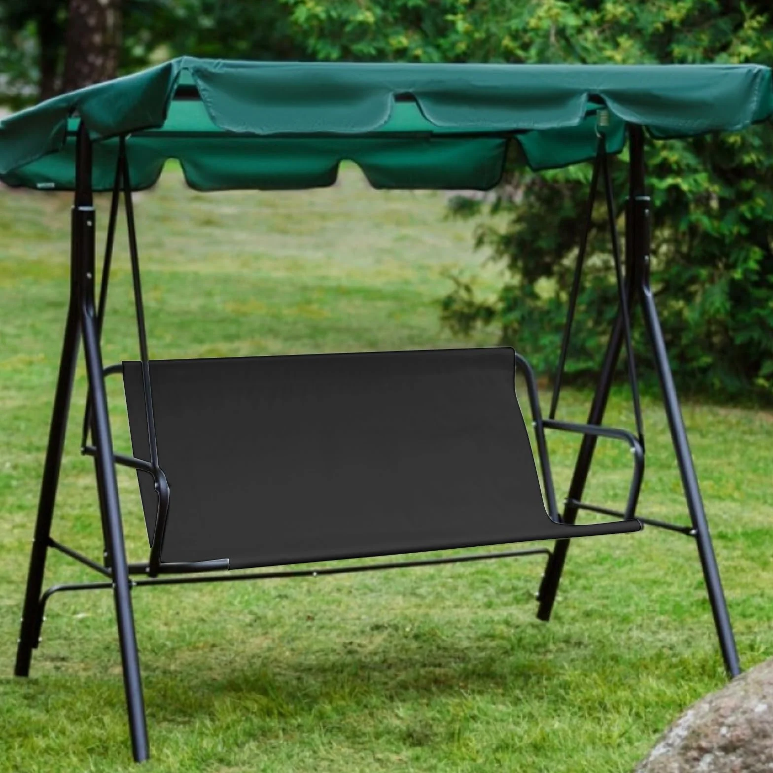 Coprisedile per Dondolo da Giardino 115x48x48cm Grigio