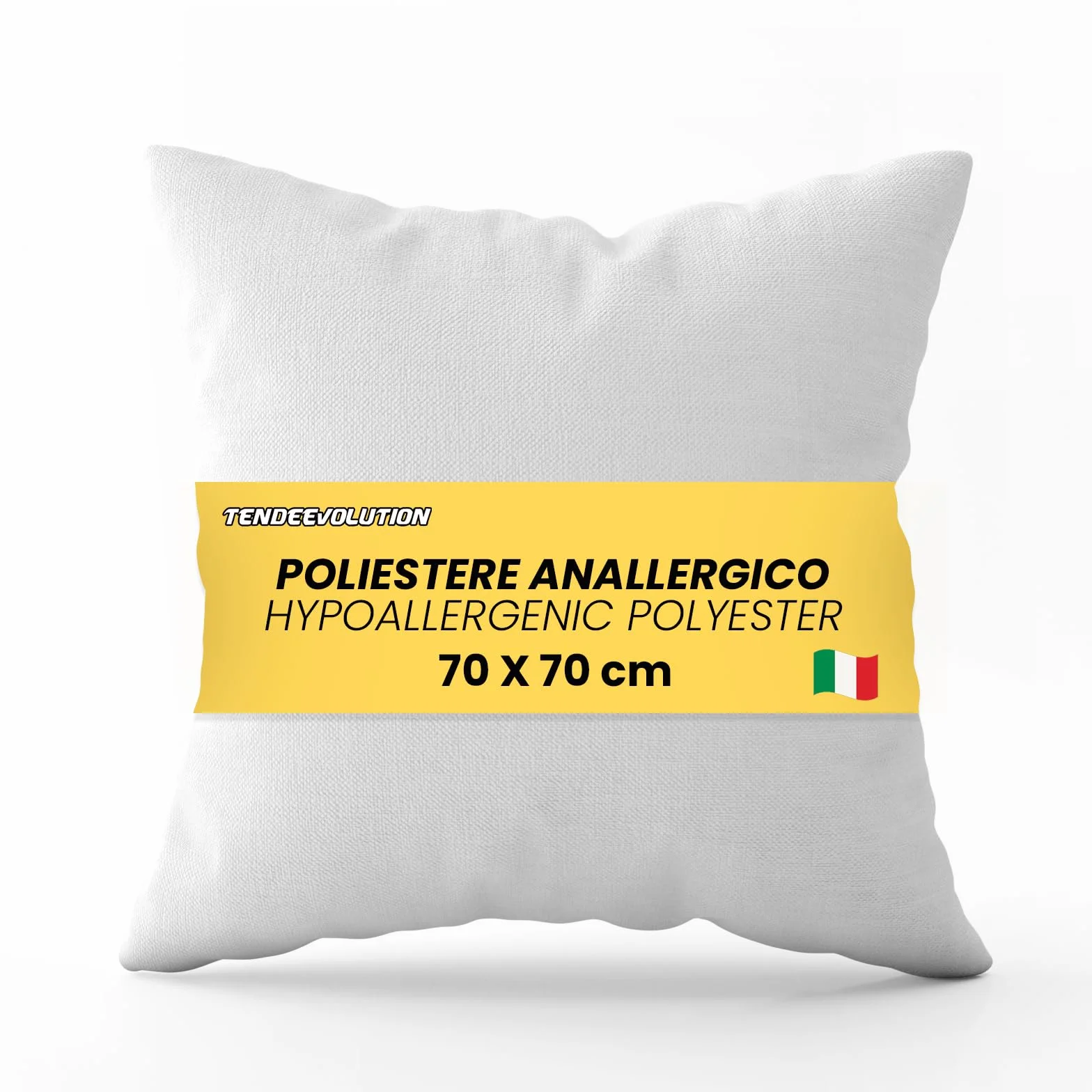 Cuscino divano TENDEEVOLUTION 70x70 cm Poliestere Anallergico Fodera TNT