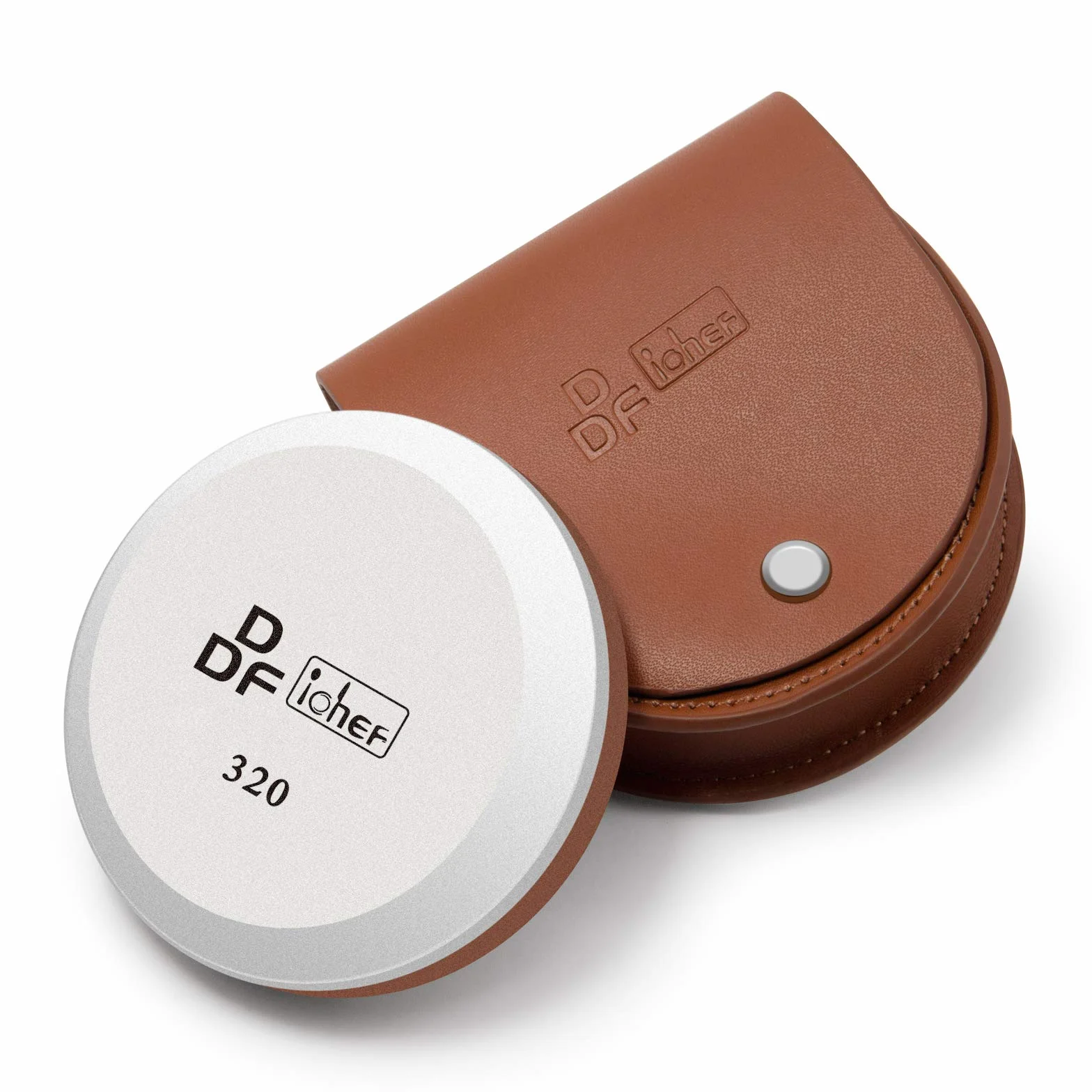 DDF IohEF Pietra per affilare ascia/accetta, grana 180/320, pietra per affilare e affilare utensili, affilatrice per ascia con borsa portatile