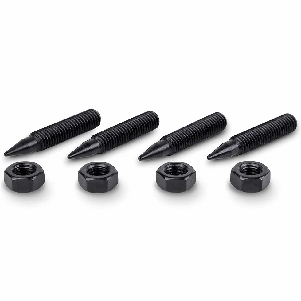 PrecisionGeek Speaker Spikes M8 Piedini Anti-Vibrazione per Diffusori Hi-Fi Acciaio Brunito Ø8 M8×45 mm