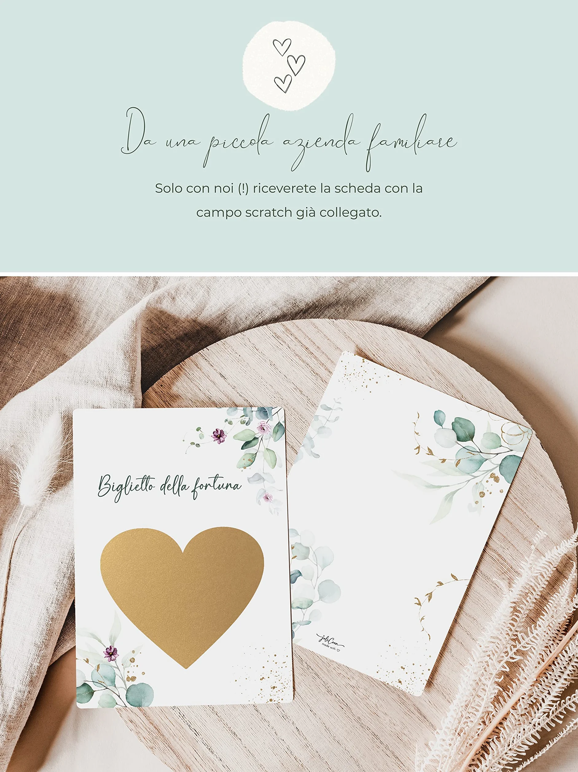 Joli Coon Vuoi essere la mia madrina Gratta e vinci con busta