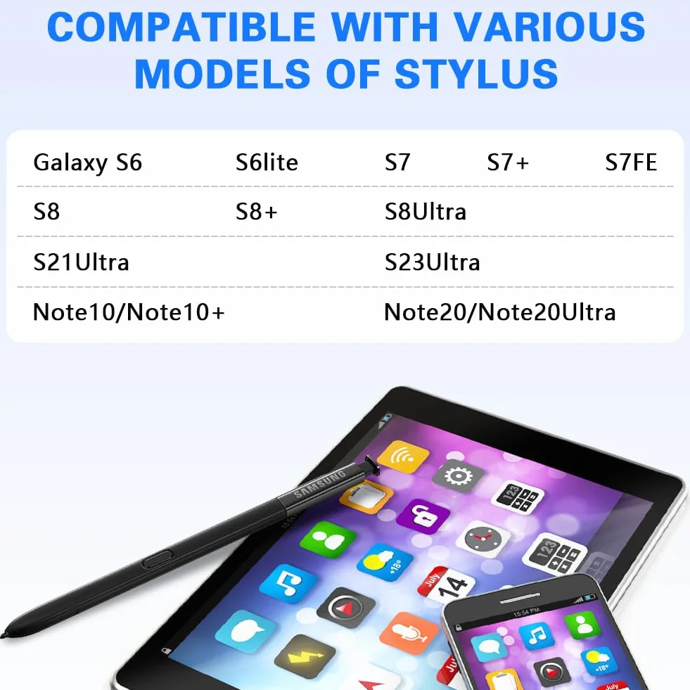 Flintronic 22 Pezzi Punte di Ricambio per Samsung Galaxy S6/S7/S8/S21/S22/S23 Ultra/Note20
