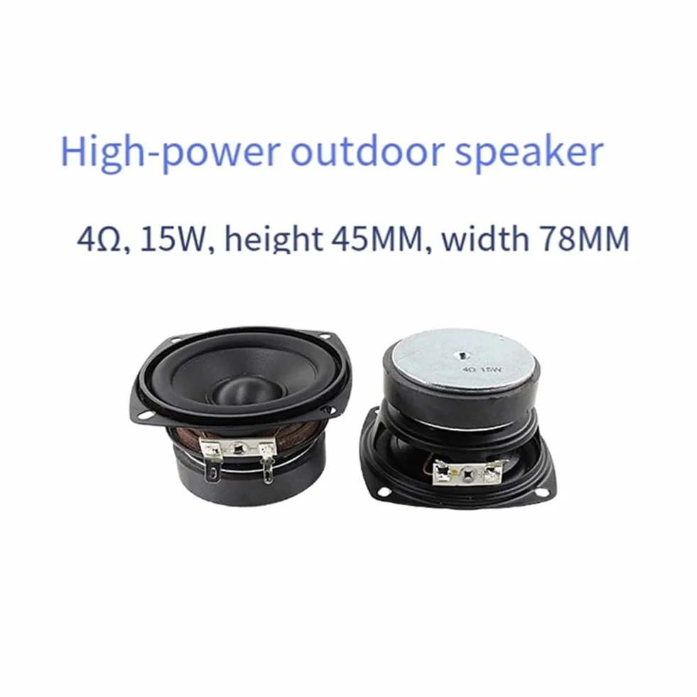 HiFi Home Sound Theater Subwoofer 78mm 4ohm 15w 3 Pollici Convex Woofer per Altoparlanti