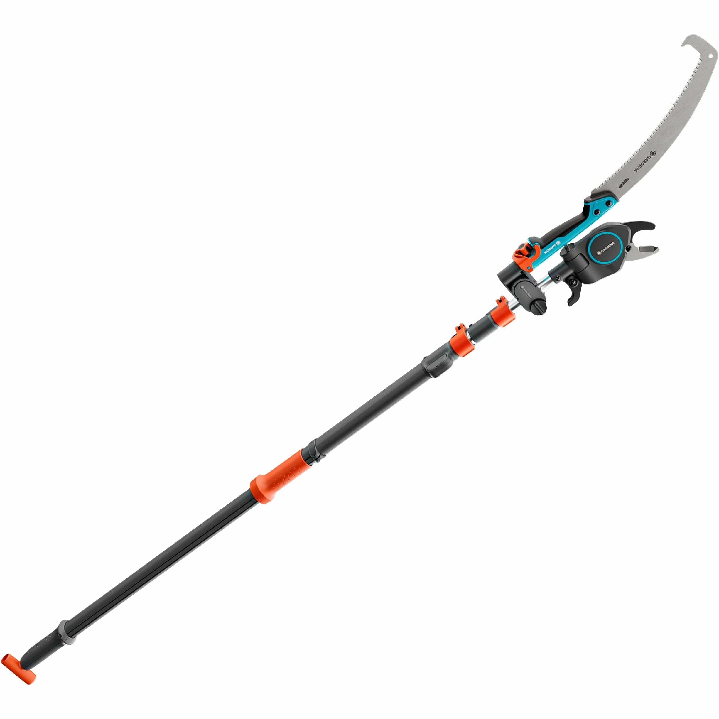 Gardena StarCut Pro L Set, taglia alberi e arbusti, con sega e adattatore, telescopico, taglio bypass, portata 175-400 cm, lame in acciaio di qualità, per rami fino a 32 mm (12082-20)