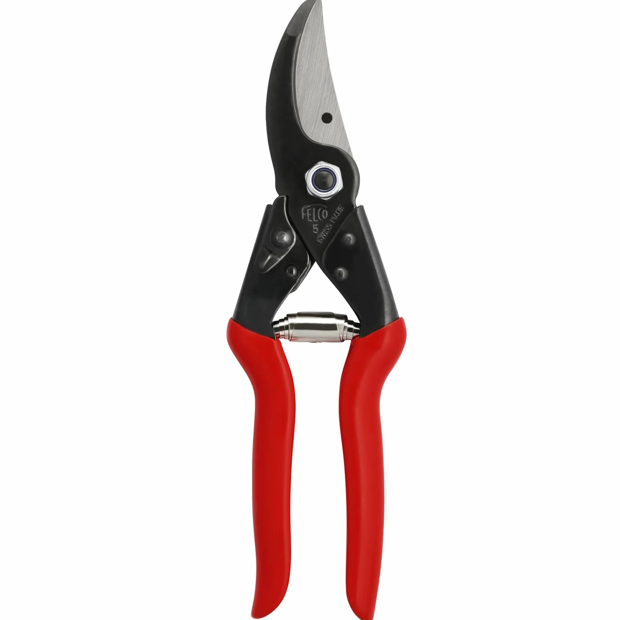 FELCO 5 Cesoia da Potatura Bypass, Mano Destra, Mano Grande, Capacità di Taglio 25mm, Costruzione Tutto Acciaio, Testa Affusolata, Made in Switzerland, Garanzia a Vita