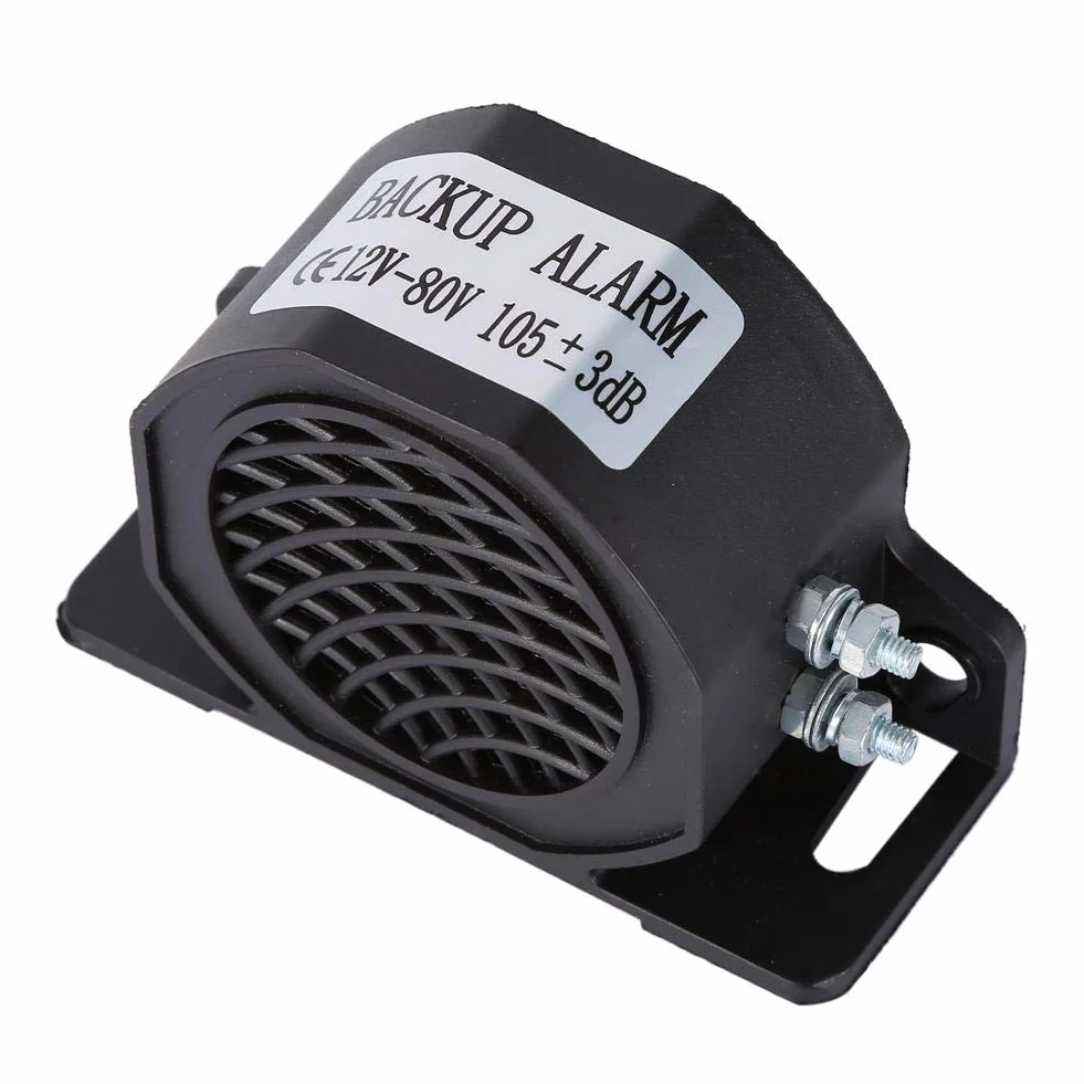 Cicalino Retromarcia 12-80V 105 DB Nylon Sirena Allarme Auto Camion Veicoli Pesanti