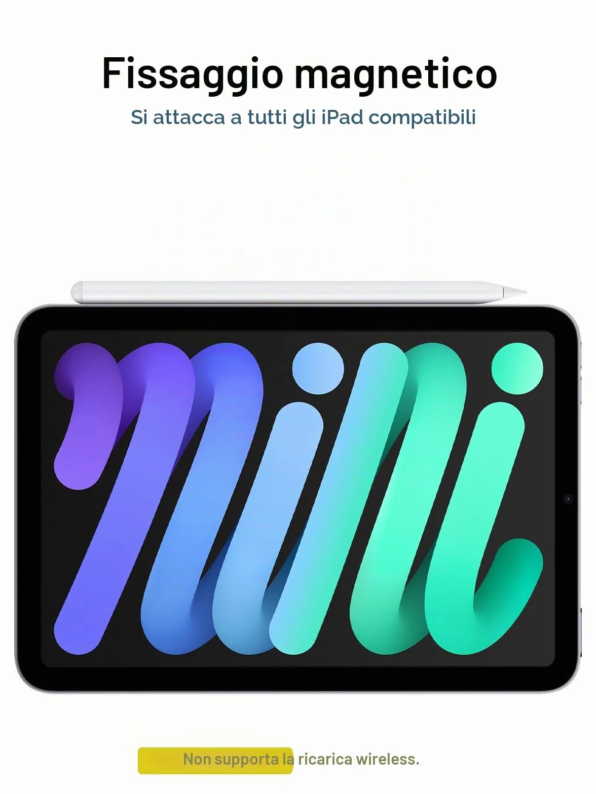 Penna per iPad 2018-2026 Ricarica Rapida Rifiuto Palmo Inclinazione Compatibile iPad 11/10/9/8/7/6/A16 Mini 7/6/5 Air M4/M3/M2 11" 13" 5/4/3 Pro M5/M4 13" 12.9" 11"