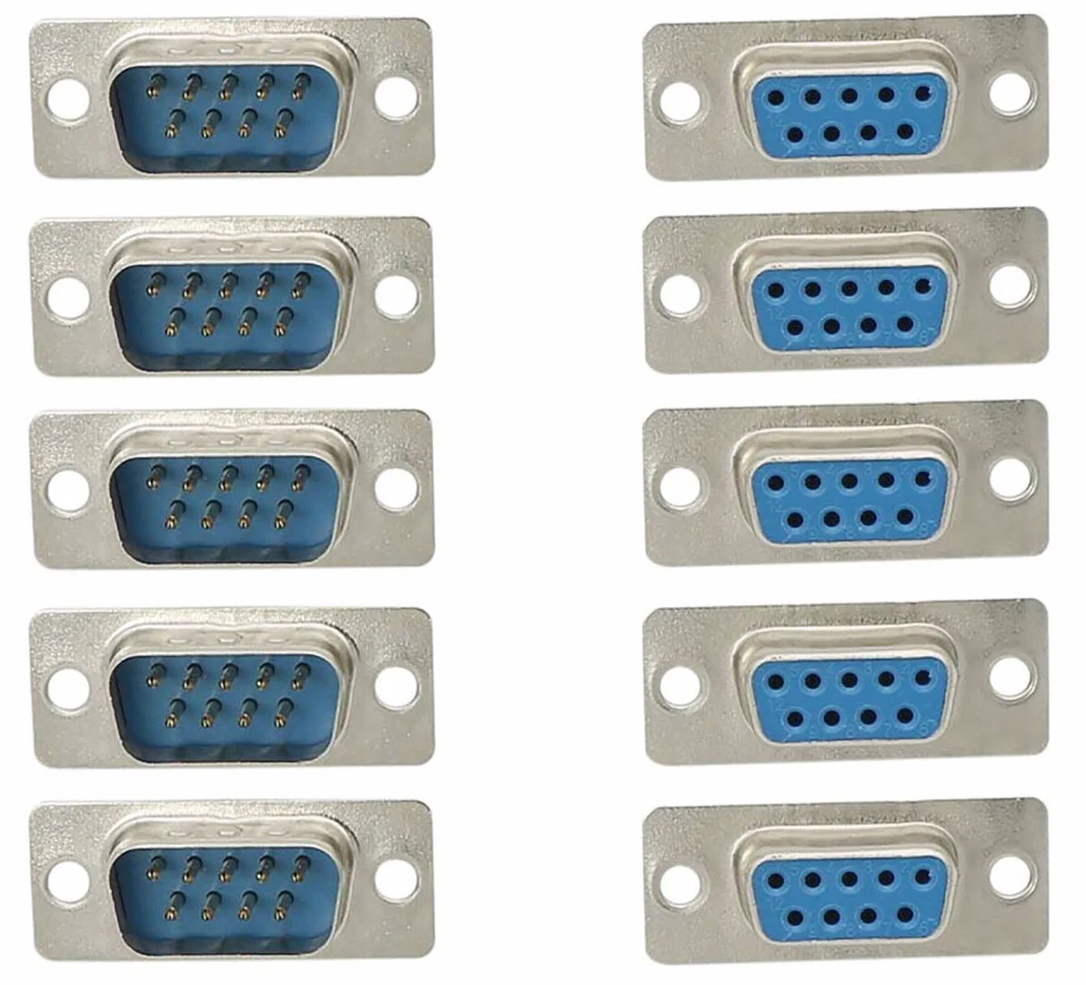 Porta Seriale RS232 Connettore DB9 9 Pin Maschio Femmina a Saldare