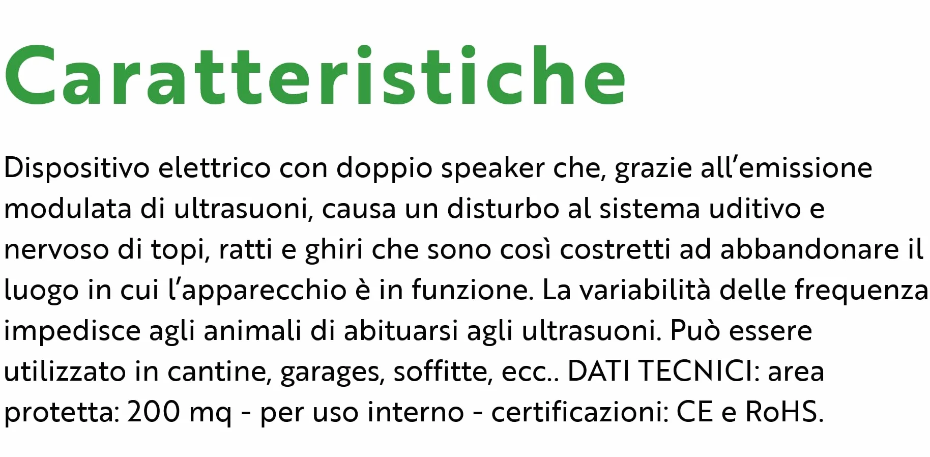 Flortis Topi Ratti Ultrasuoni Doppio Speaker Deterrente Elettrico con Alimentatore Dissuasore Uso Interno