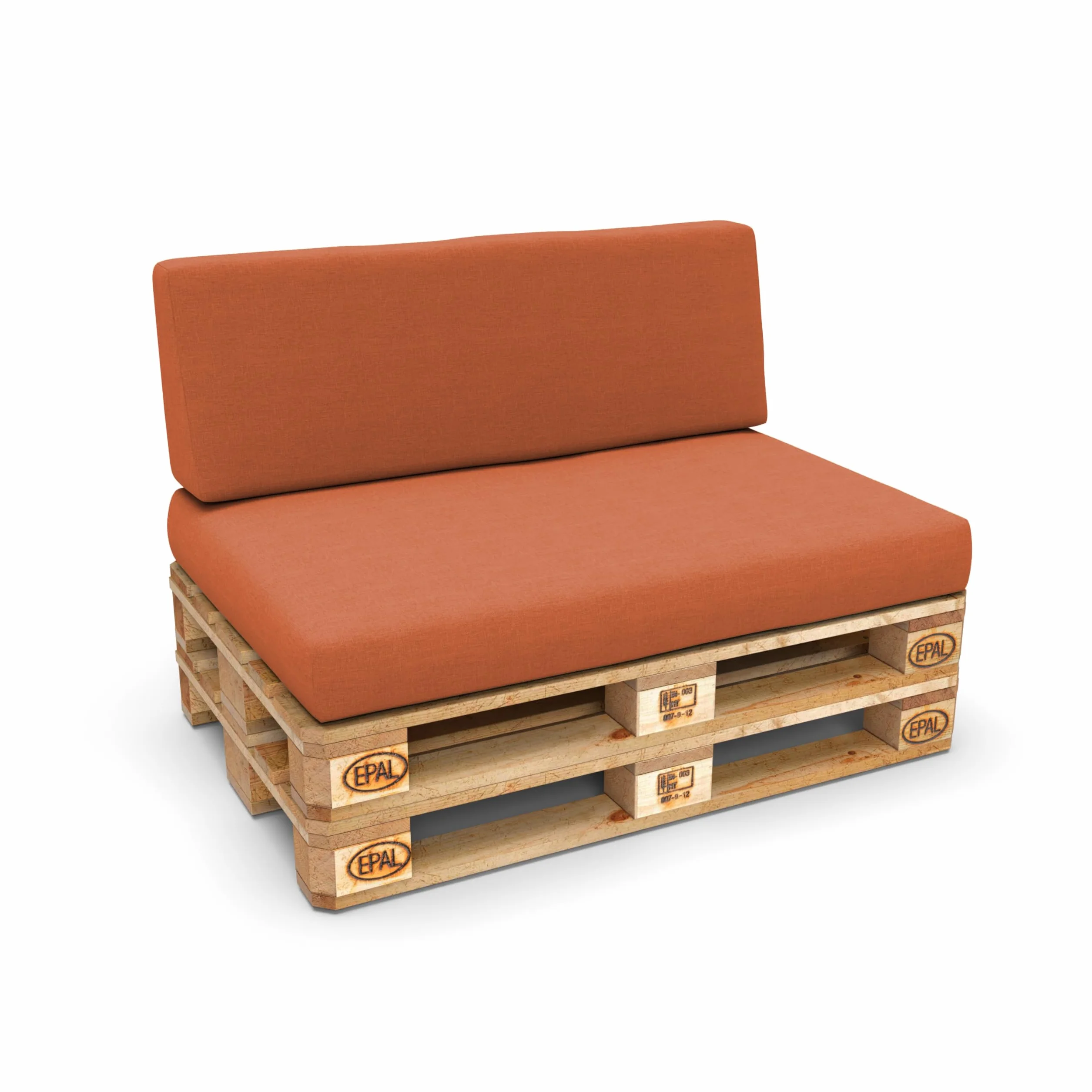 POKAR Copricuscino per Cuscini per Europallet 120x80 Arancione
