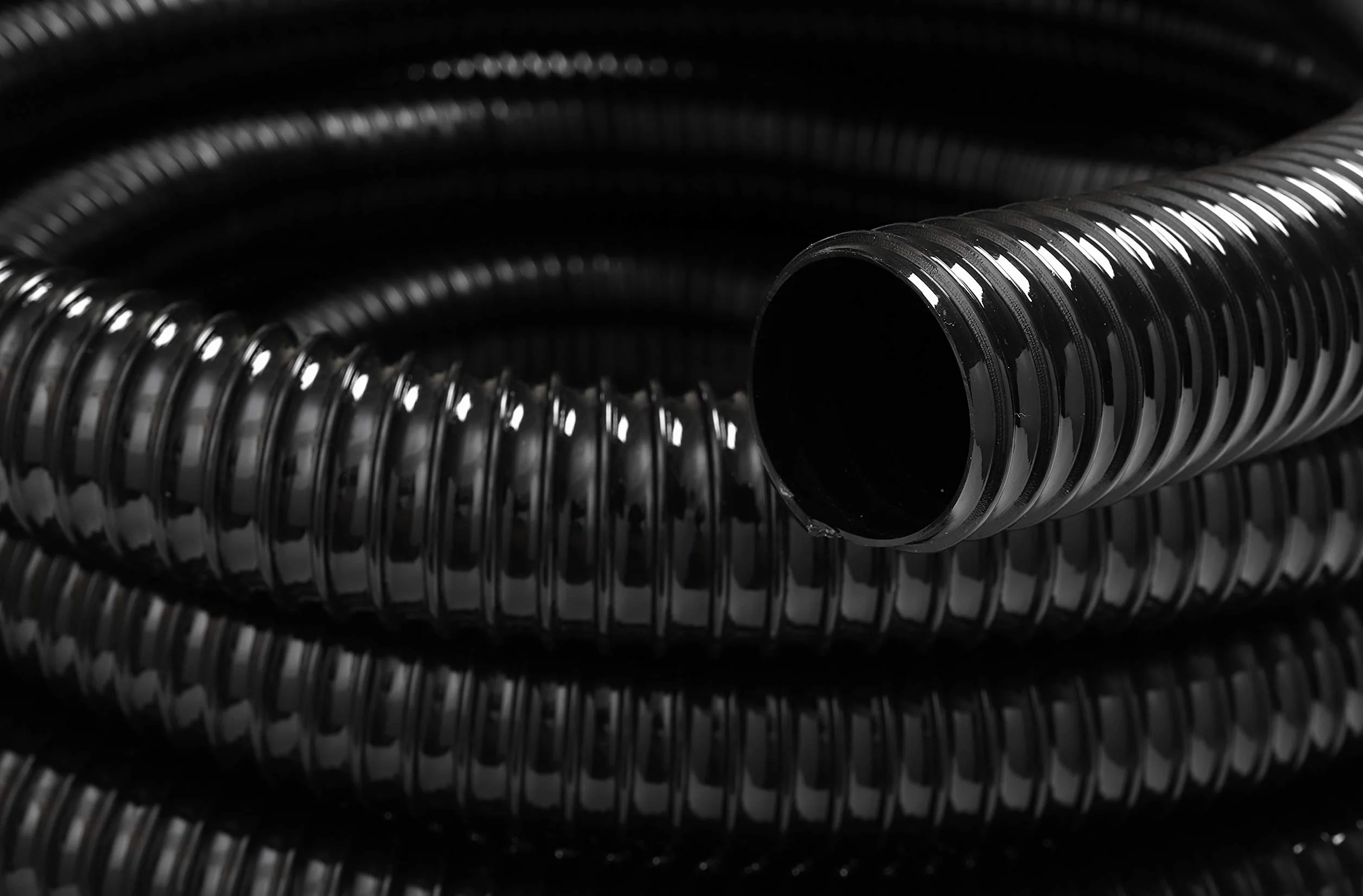 HeRo24 Tubo a spirale, 25 mm, 30 m, per laghetti e ruscelli, resistente alla piega e indeformabile, tubo flessibile di aspirazione/trasporto per pompe per laghetti e impianti di filtraggio