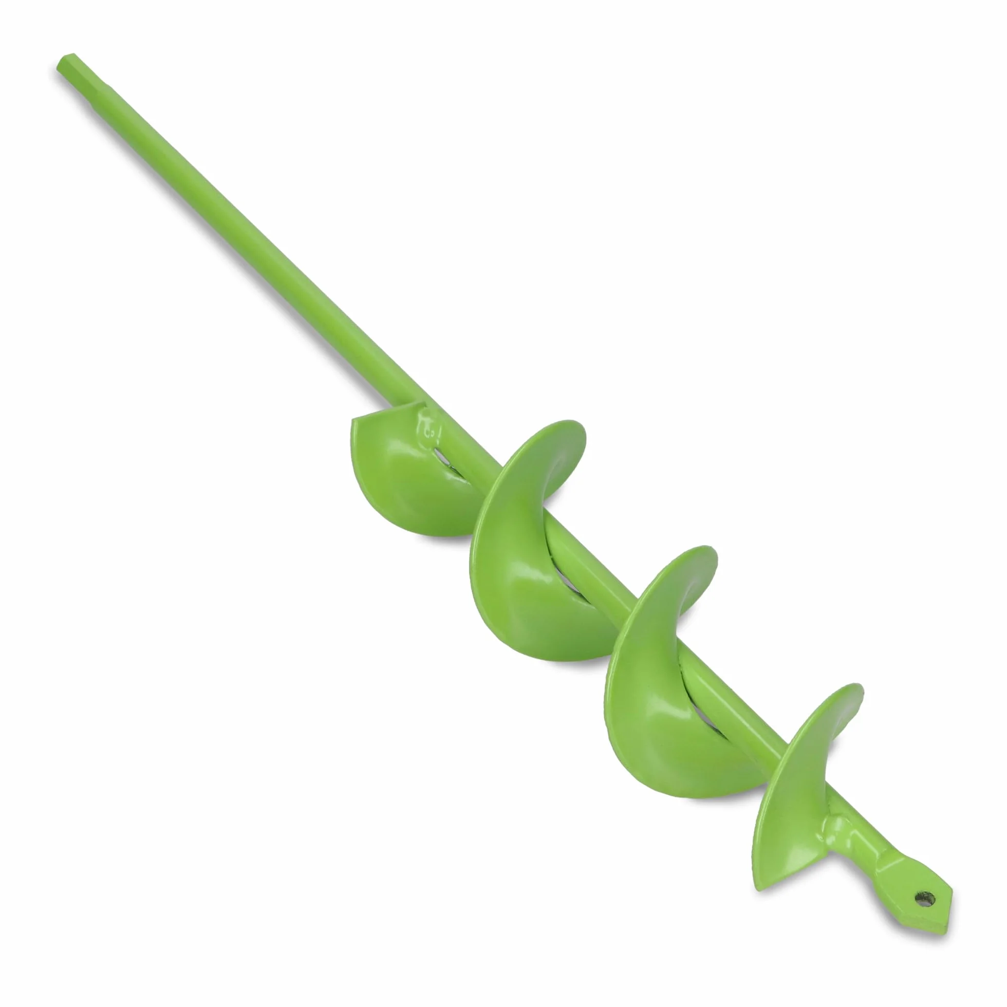 WERHE Punta da terra 46 mm Ø, lunga 370 mm per trapano e avvitatore a batteria – trivella da giardino per piantare senza sforzo fiori, arbusti e scavare fori per pali di recinzione