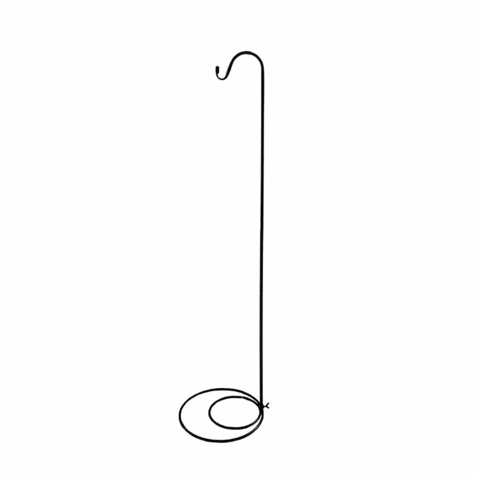 Espositore da giardino Iron Shepherd's Hook 1,2 m resistente alla ruggine nero