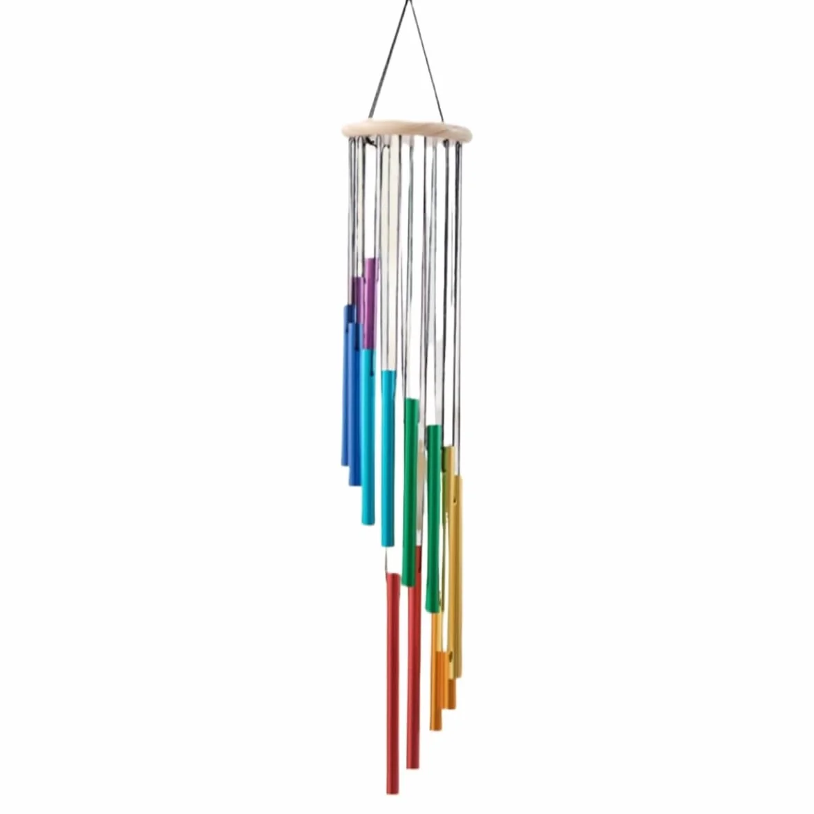 campanelli eolici Campanello a vento colorato for esterni con 14 tubi in alluminio for giardino, patio, balcone e decorazione for la casa, regalo di Natale e compleanno campane a vento(Whitewood)