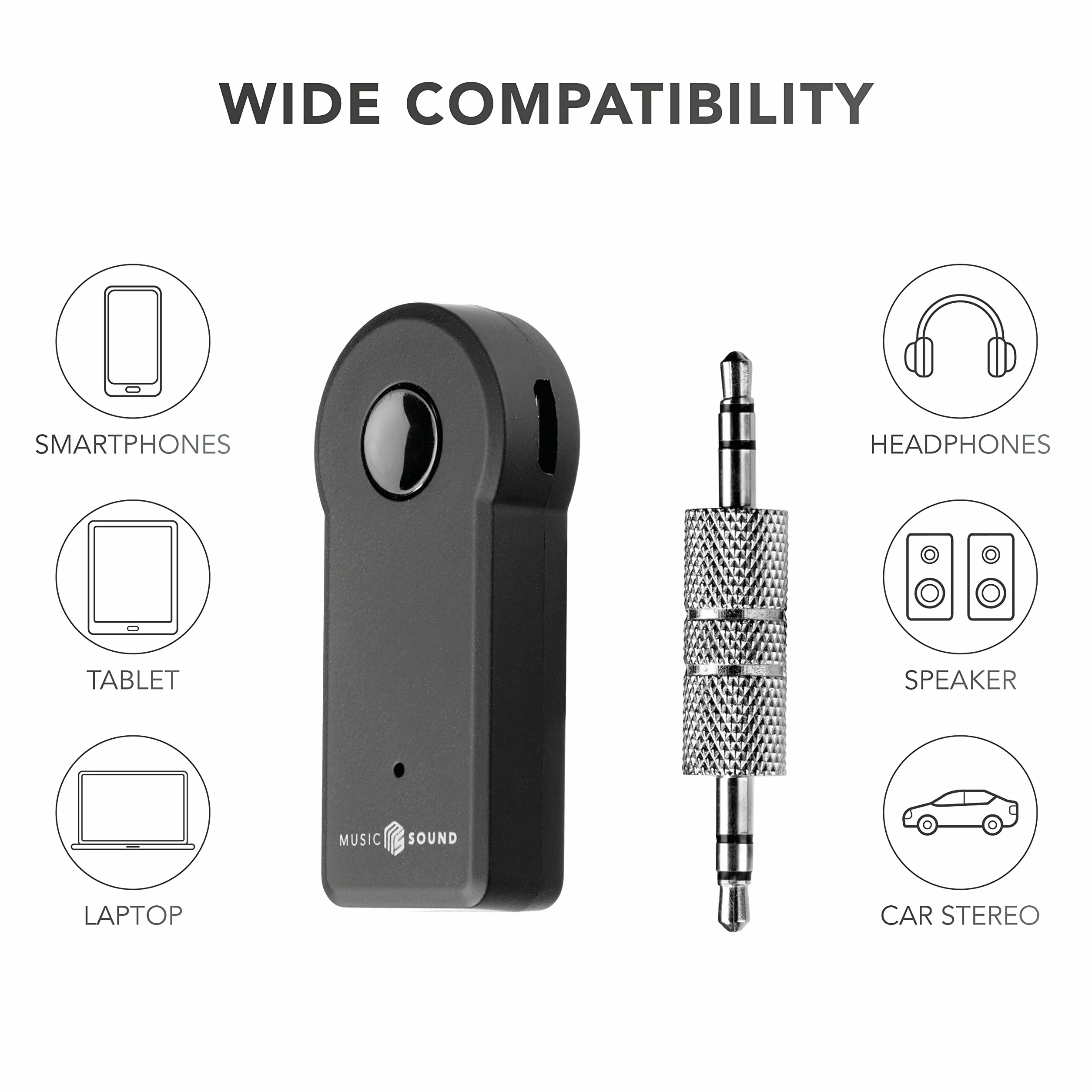 BLUETOOTH RECEIVER Universale Nero