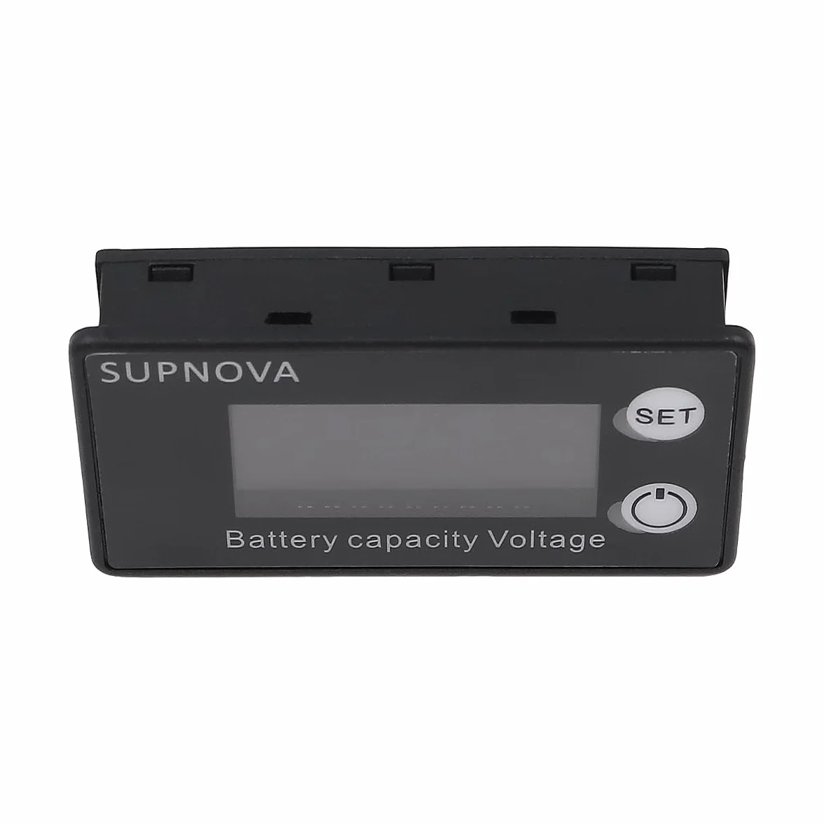 POFET Batteria Monitor 8-100V LCD Digitale Capacità Residua Tester con Cicalino Allarme e Temperatura