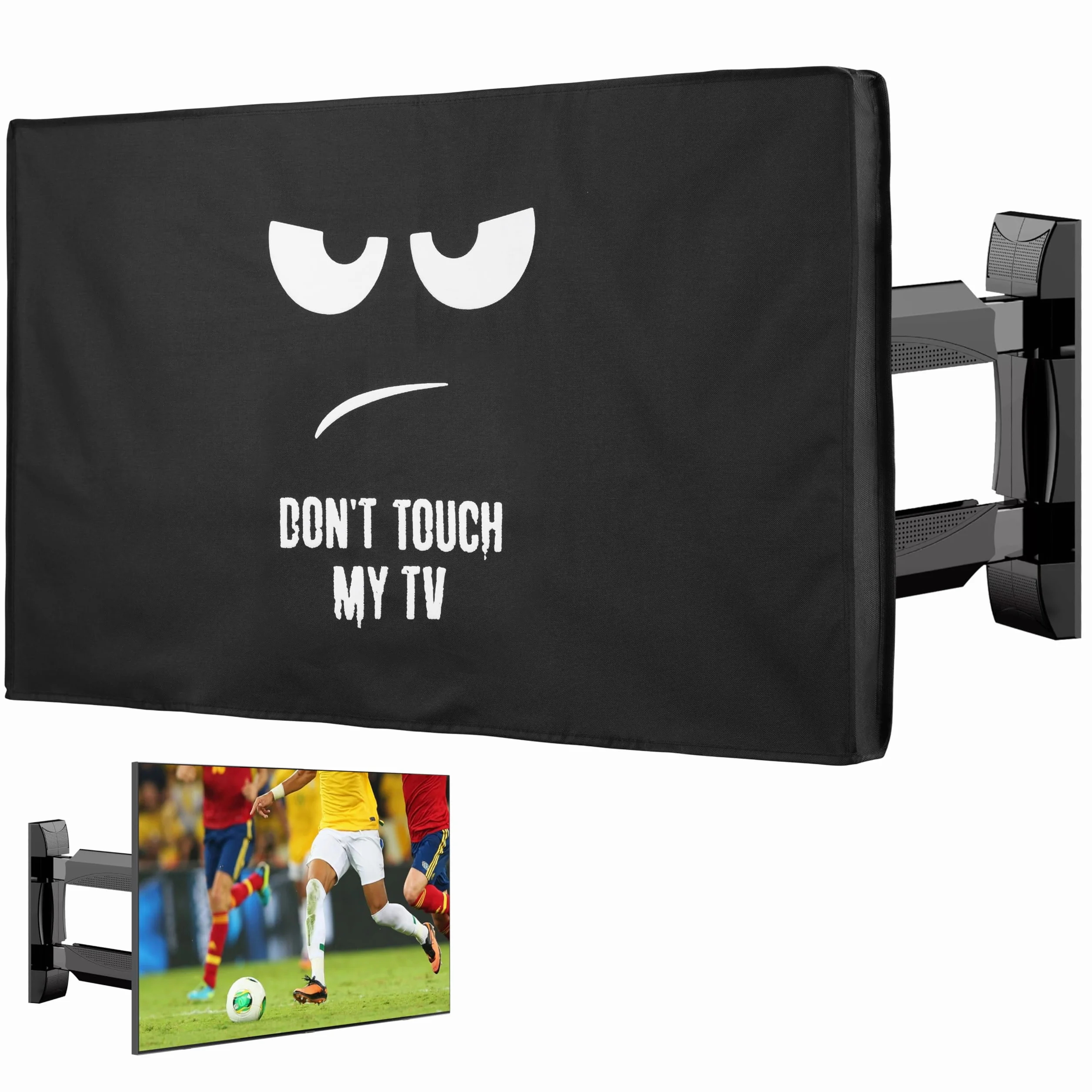 kwmobile Protezione per 32" TV - Cover Impermeabile Antipolvere per Schermo PC e TV