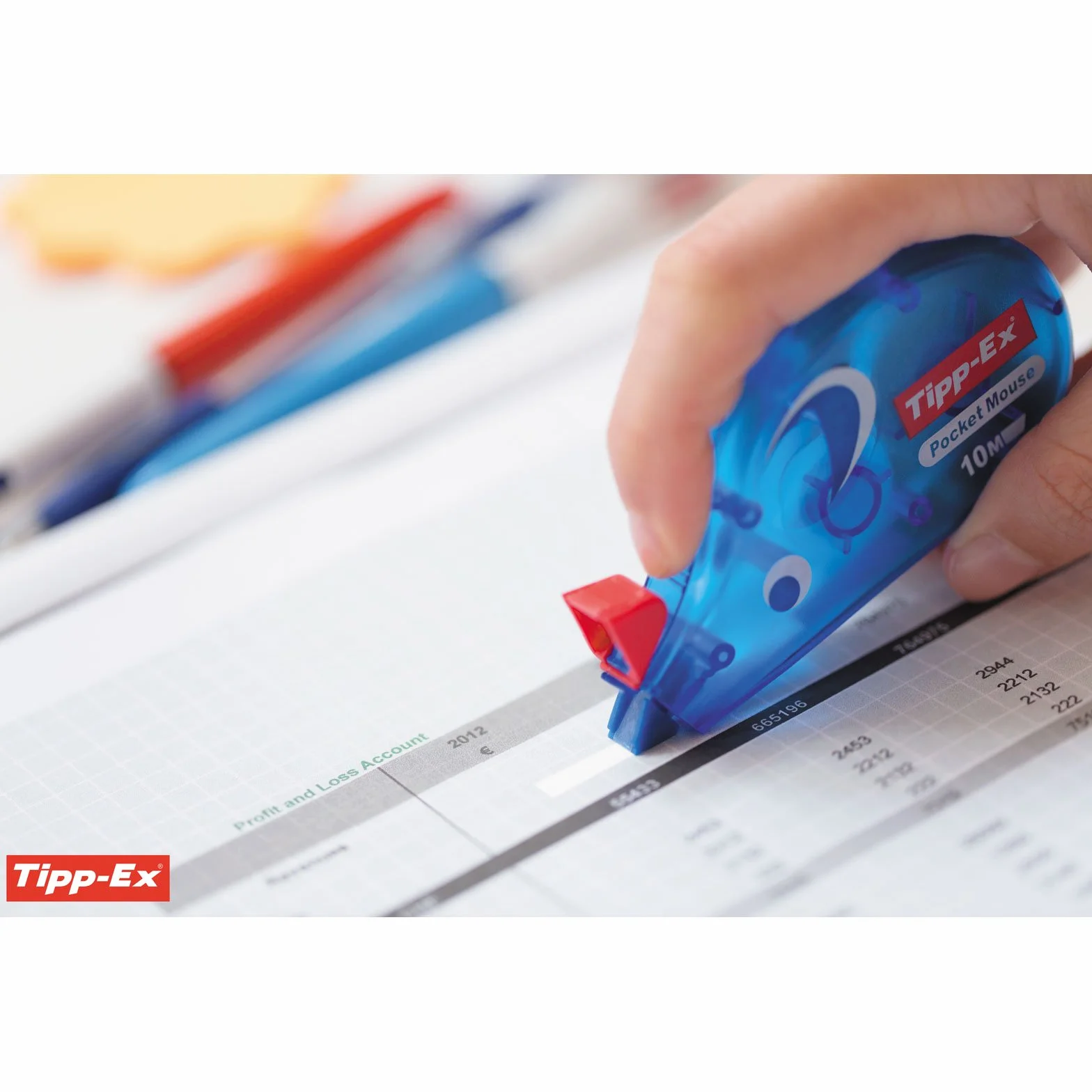 BIC Tipp-Ex Bianchetto a Nastro Mini Pocket Mouse Correttore a Nastro Confezione da 10