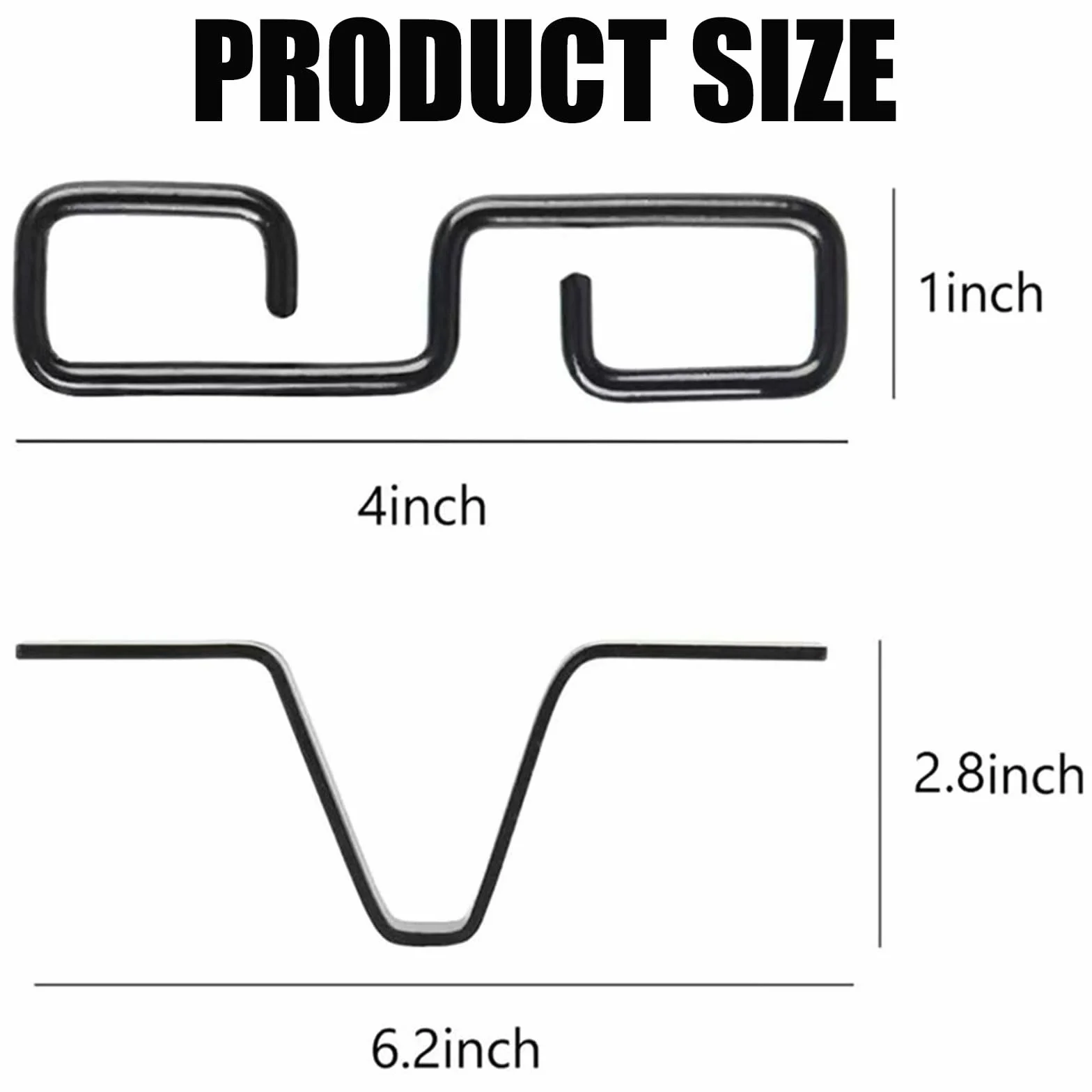 Gancio per Catena Antipioggia 2 Pcs | Ganci per Grondaie Metallo | Clip per Grondaia Antipioggia
