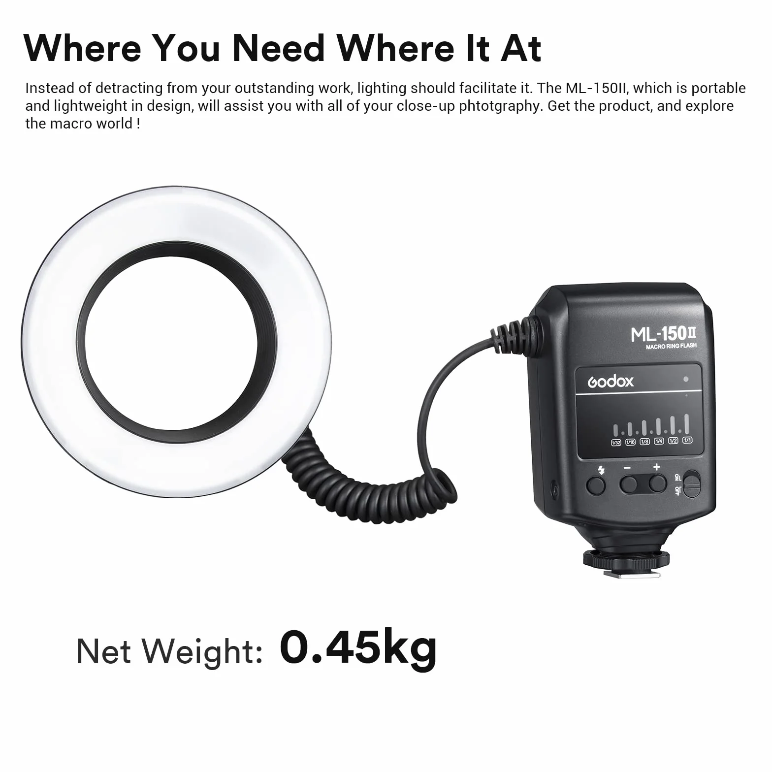 GODOX Macro Flash Annulaire ML-150 II